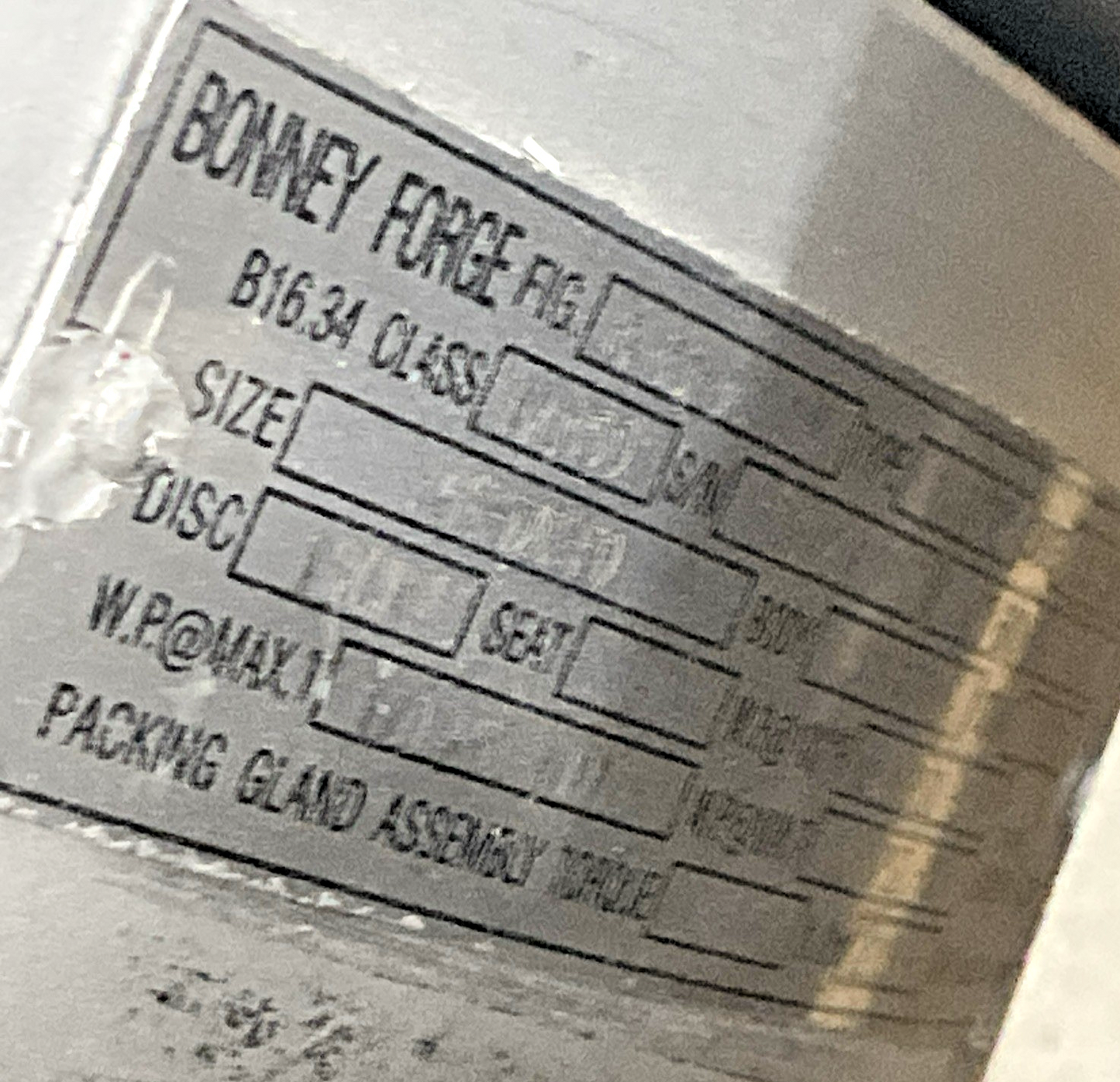 BONNEY FORGE 6" 600LB GATE VALVE RF CS  WCB