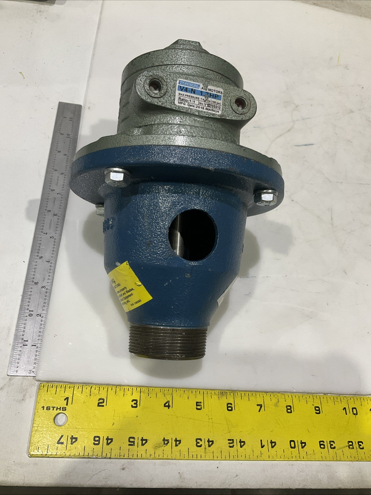 TONSON  V4-N 1.7 HP   1.1RATIO   AIR  MOTOR  WITH NEPTUNE  HOUSING  100PSI   H3C