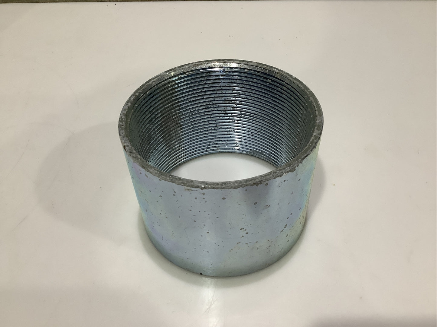 TOPAZ E60 RIGID CONDUIT COUPLING GALVANIZED STEEL/ZINC NPSM 4IN - QTY 8 ECH