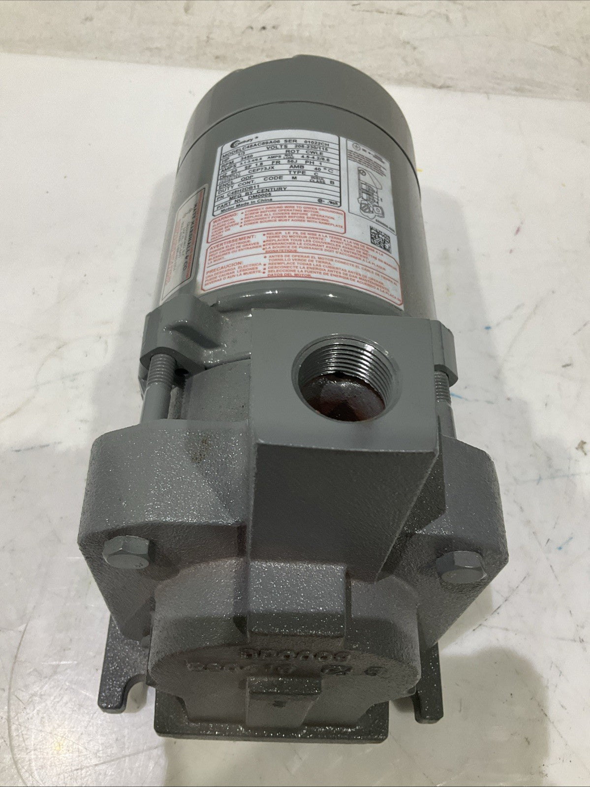 CENTURY   C48AC89A06  C48H2DB11  DM0005  REPLACEMENT POOL PUMP MOTOR   H3C