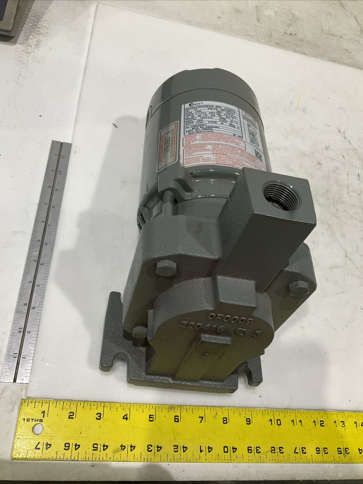 CENTURY   C48AC89A06  C48H2DB11  DM0005  REPLACEMENT POOL PUMP MOTOR   H3C