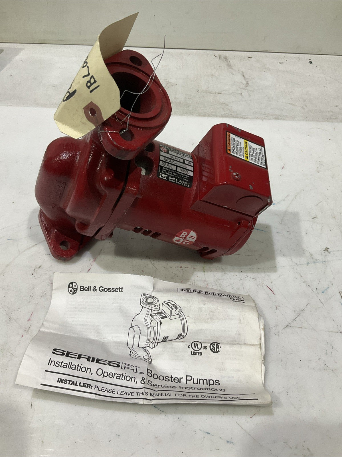 BELL & GOSSETT   PL-45 1BL002E30 CAST IRON BOOSTER  PUMP  H3C