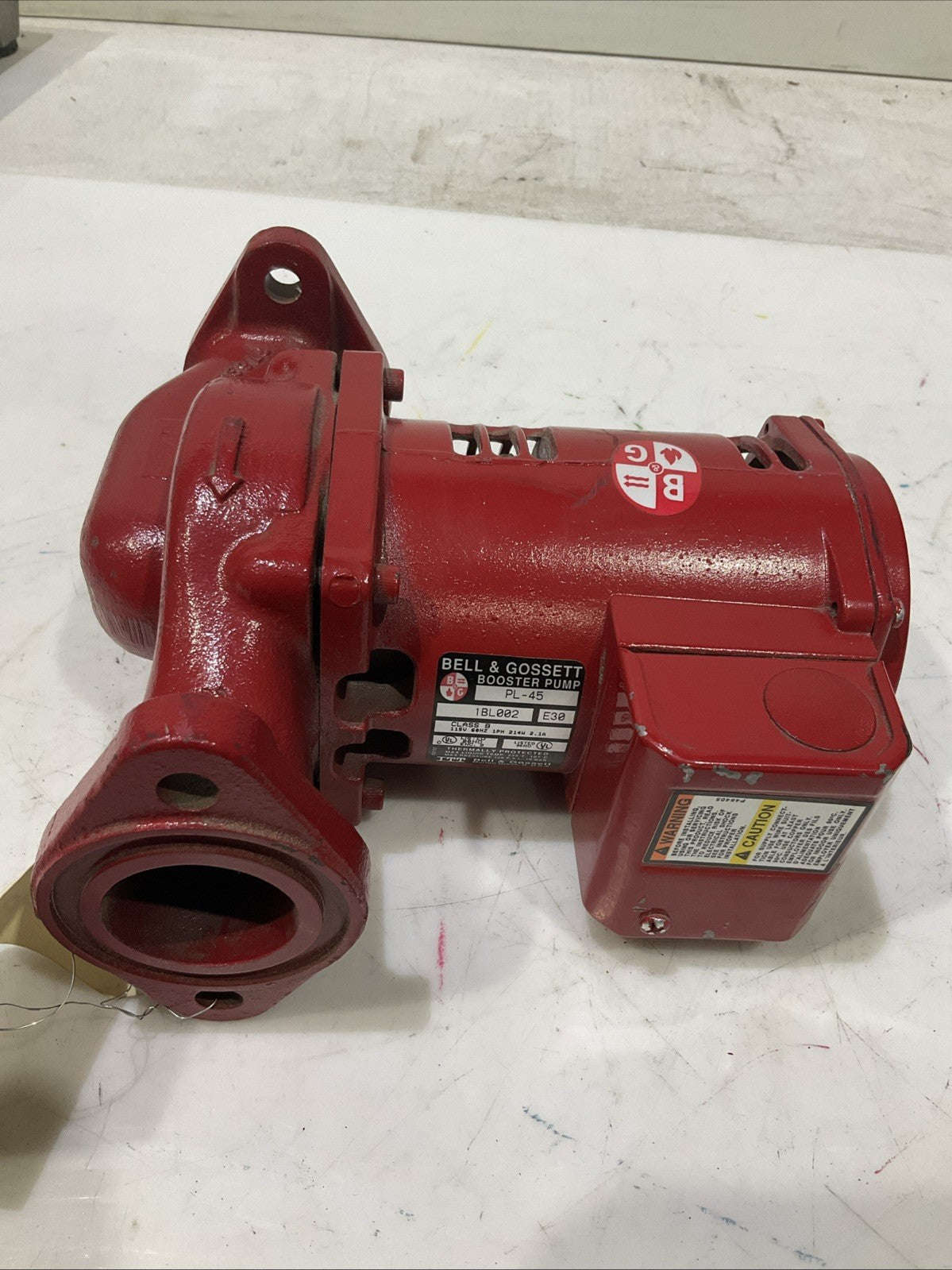 BELL & GOSSETT   PL-45 1BL002E30 CAST IRON BOOSTER  PUMP  H3C