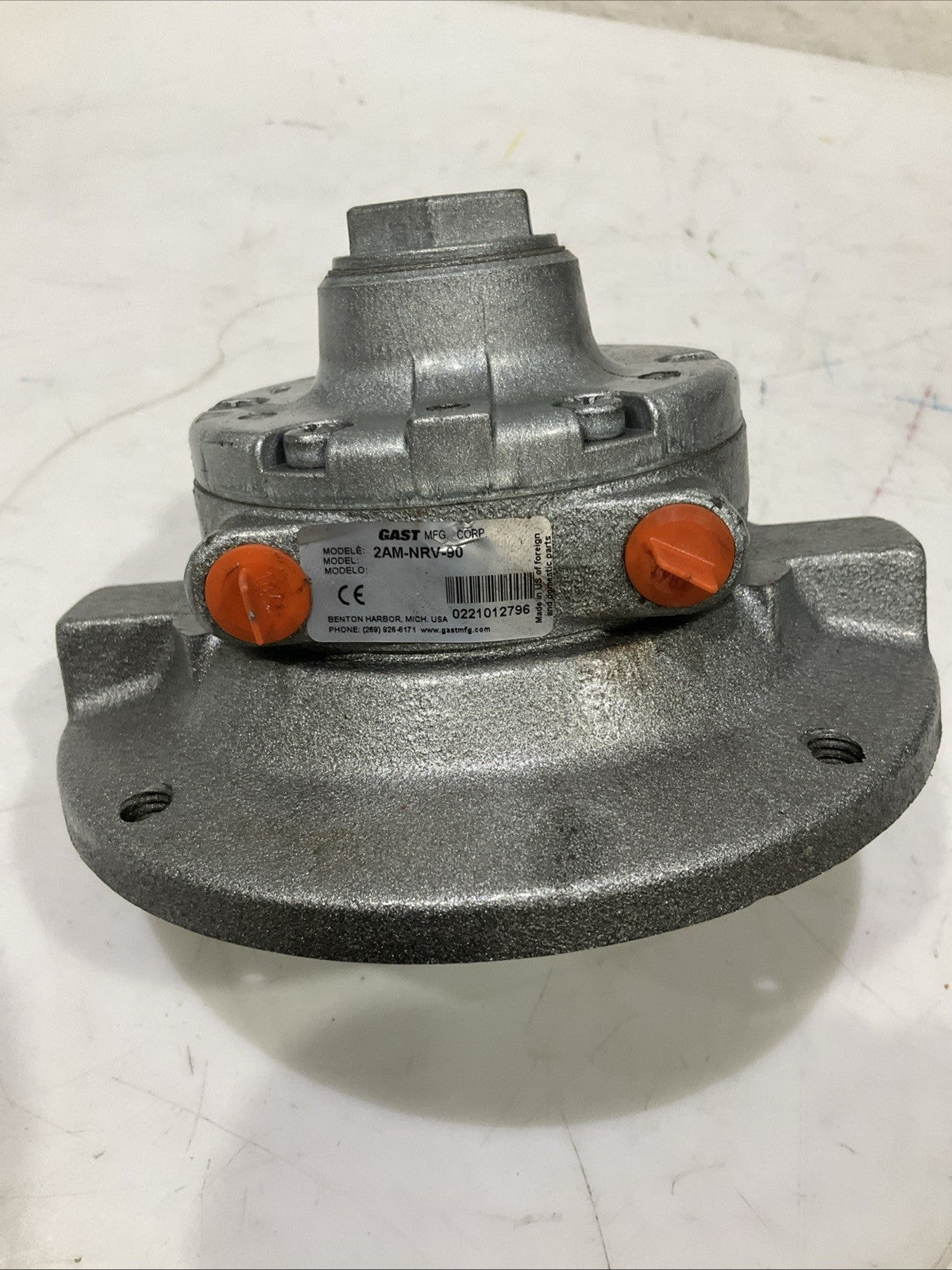 GAST  2AM-NRV-90  STANDARD  AIR MOTOR   J5A7