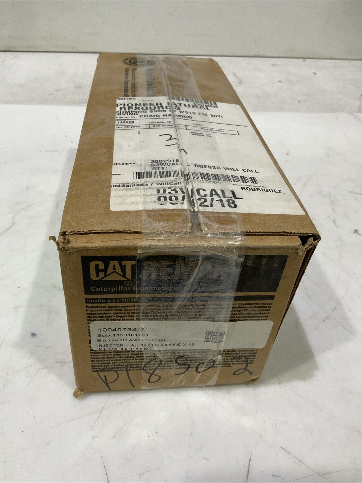 CAT-CATERPILLAR   10R-6163   REMAN  FUEL  INJECTOR   J5A7
