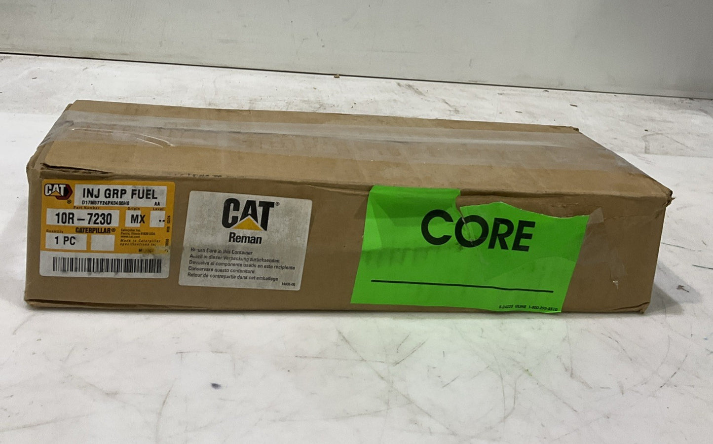 CAT - CATERPILLAR   10R-7230  REMAN  FUEL  INJECTOR   J5A7