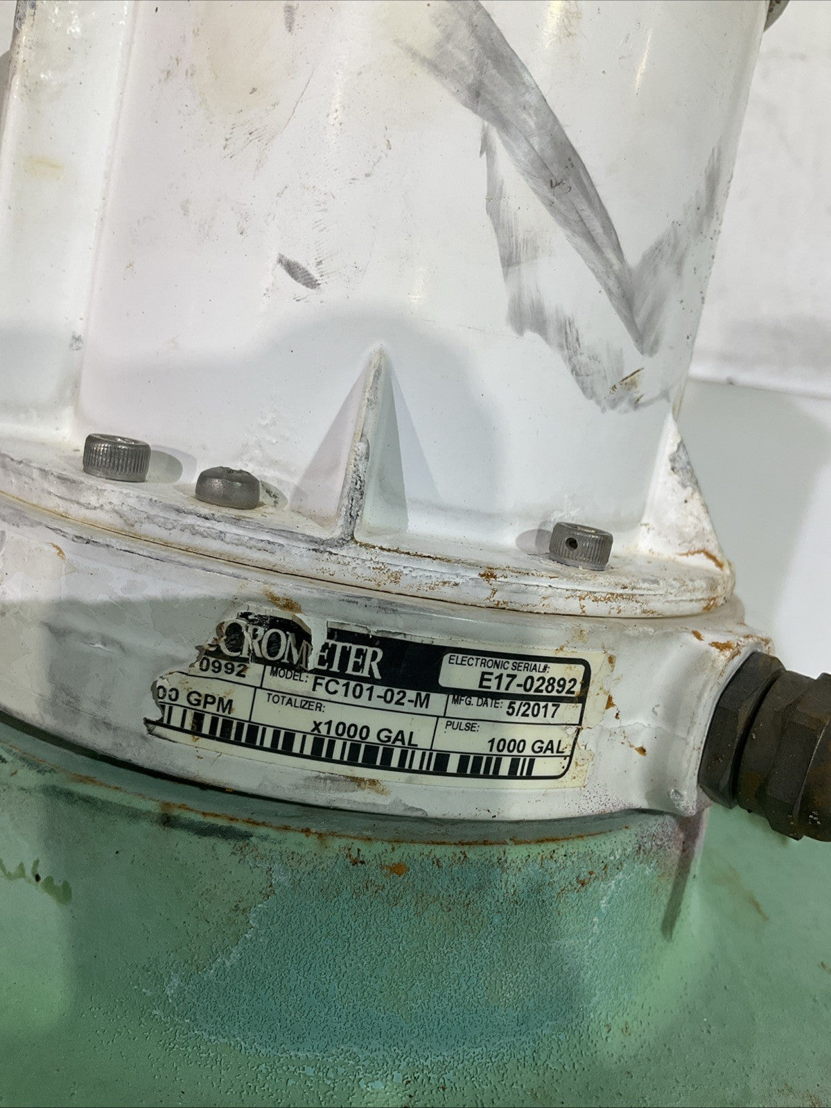 MCCROMETER  FC101-02-M  E17-0289  OPEN PROPELLER  FLOW METER  K2M