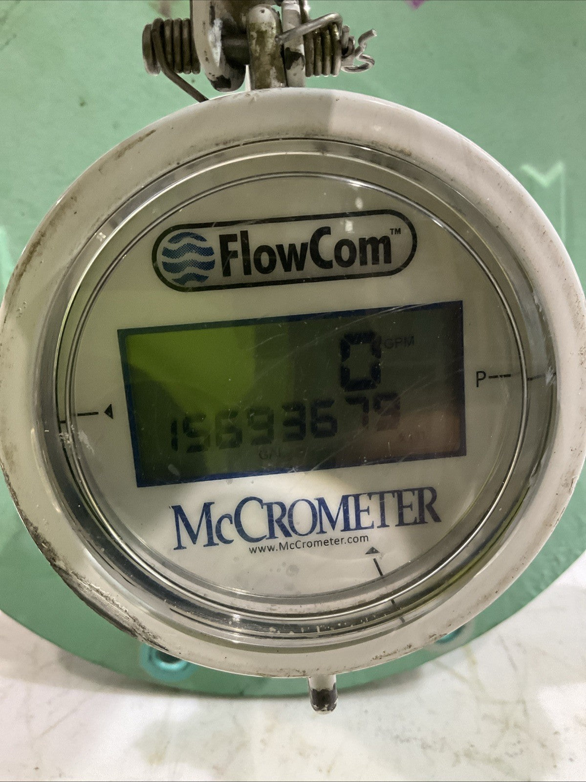 MCCROMETER  FC101-02-M E19-04377  OPEN PROPELLER  FLOW  METER   K2M
