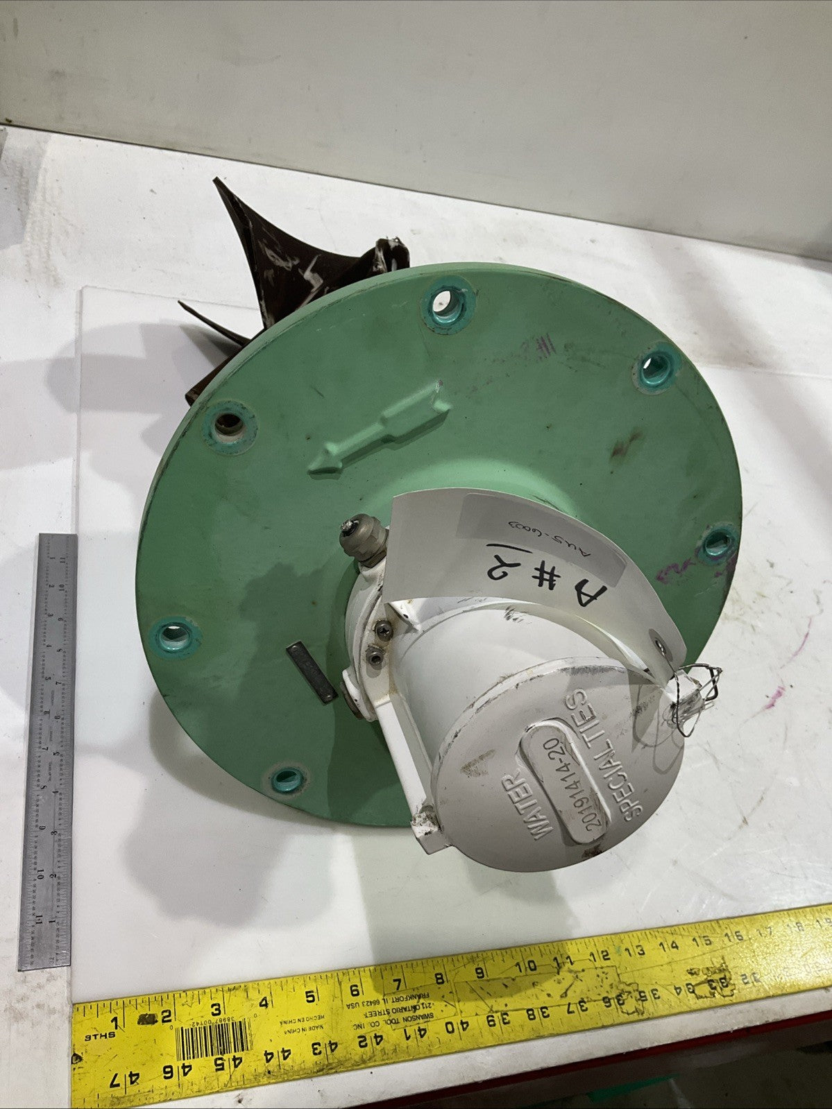 MCCROMETER  FC101-02-M E19-04377  OPEN PROPELLER  FLOW  METER   K2M
