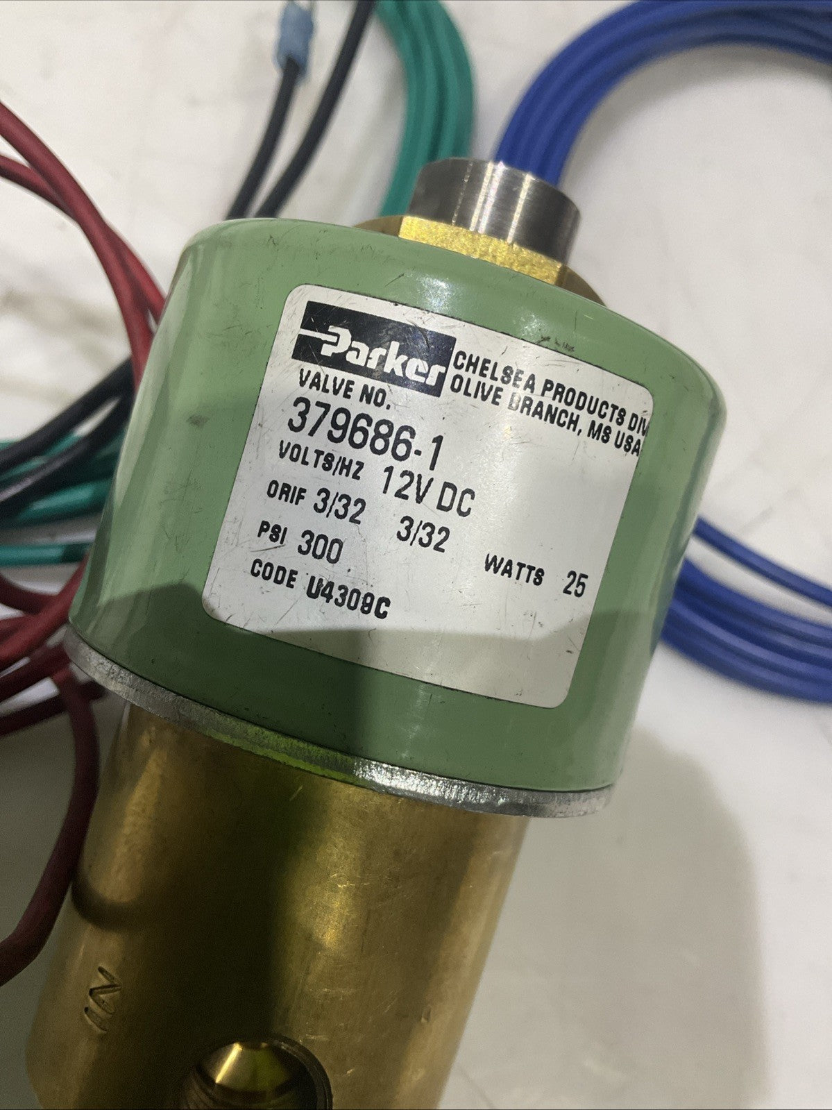 CHELSEA PARKER  328715X  SOLENOID  VALVE   VOLTS/HZ 12VDC  PSI300 WATTS 25  Y2M