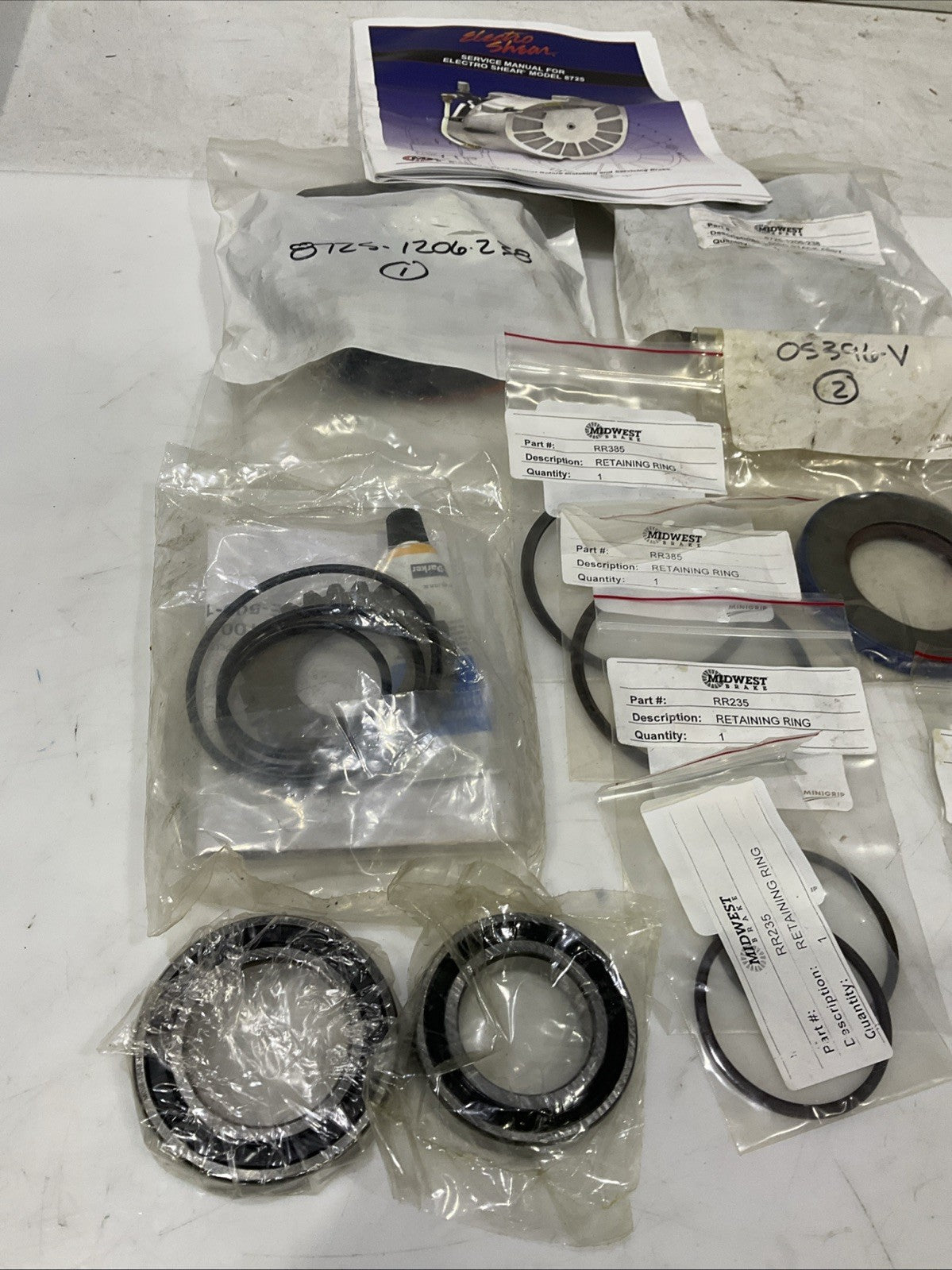 MIDWEST  8725-101-RK-1206 ; 8725-1206-238 REPAIR KIT  WITH  DISC STACK  ASSY H3C