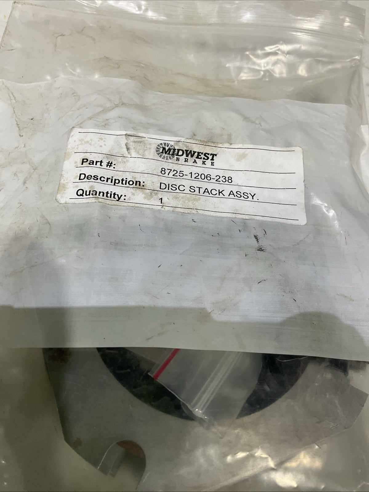 MIDWEST  8725-101-RK-1206 ; 8725-1206-238 REPAIR KIT  WITH  DISC STACK  ASSY H3C