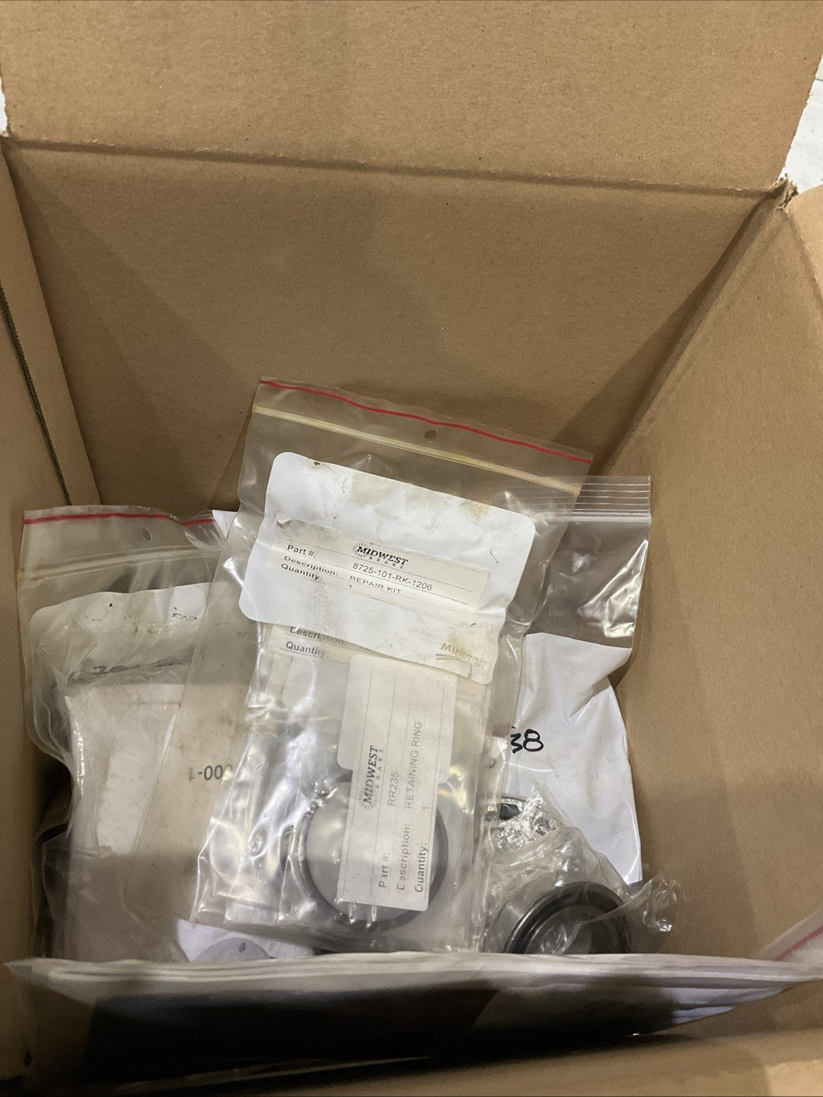 MIDWEST  8725-101-RK-1206 ; 8725-1206-238 REPAIR KIT  WITH  DISC STACK  ASSY H3C