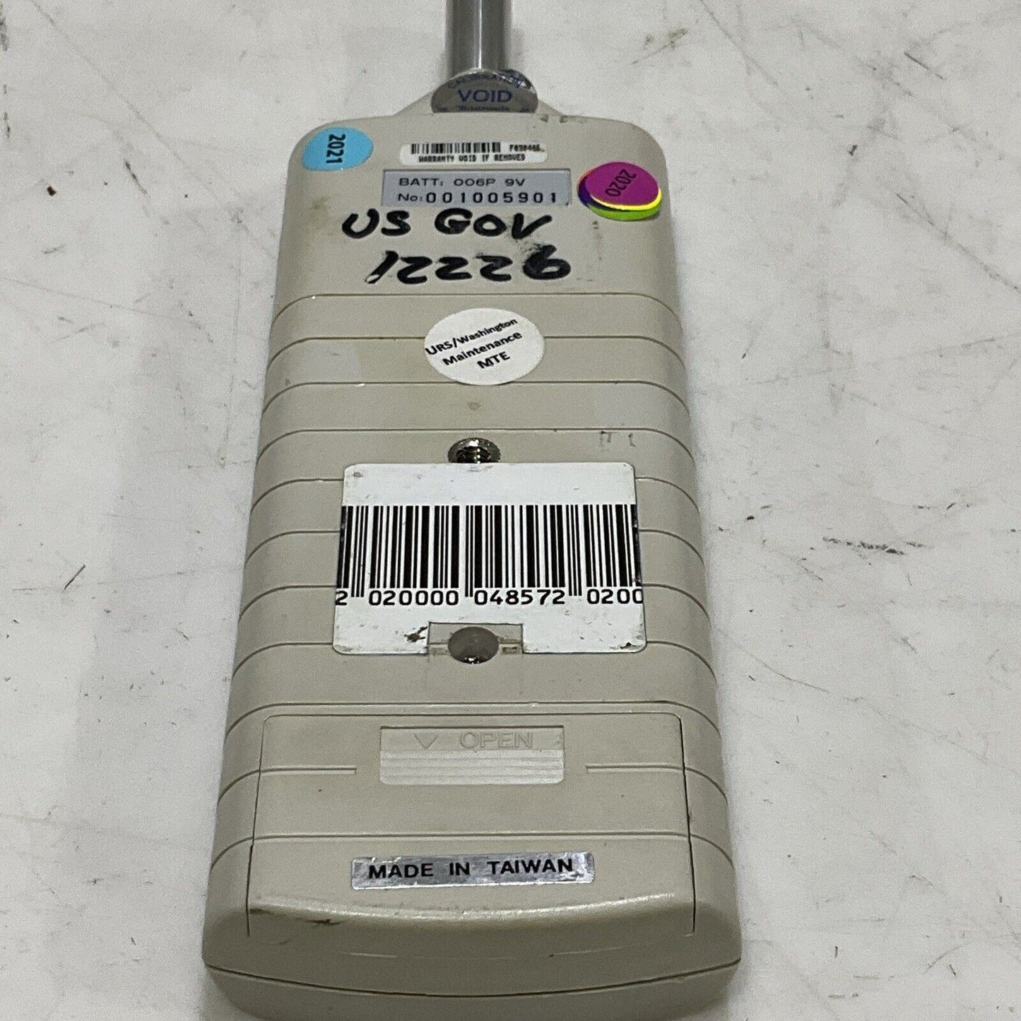 EXTECH 407736 SOUND LEVEL METER 006P 9V 001005901 P7P