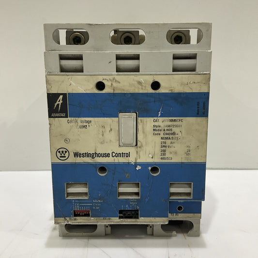 WESTINGHOUSE W200MSCFC MOTOR STARTER 120V/60HZ CUTLER HAMMER