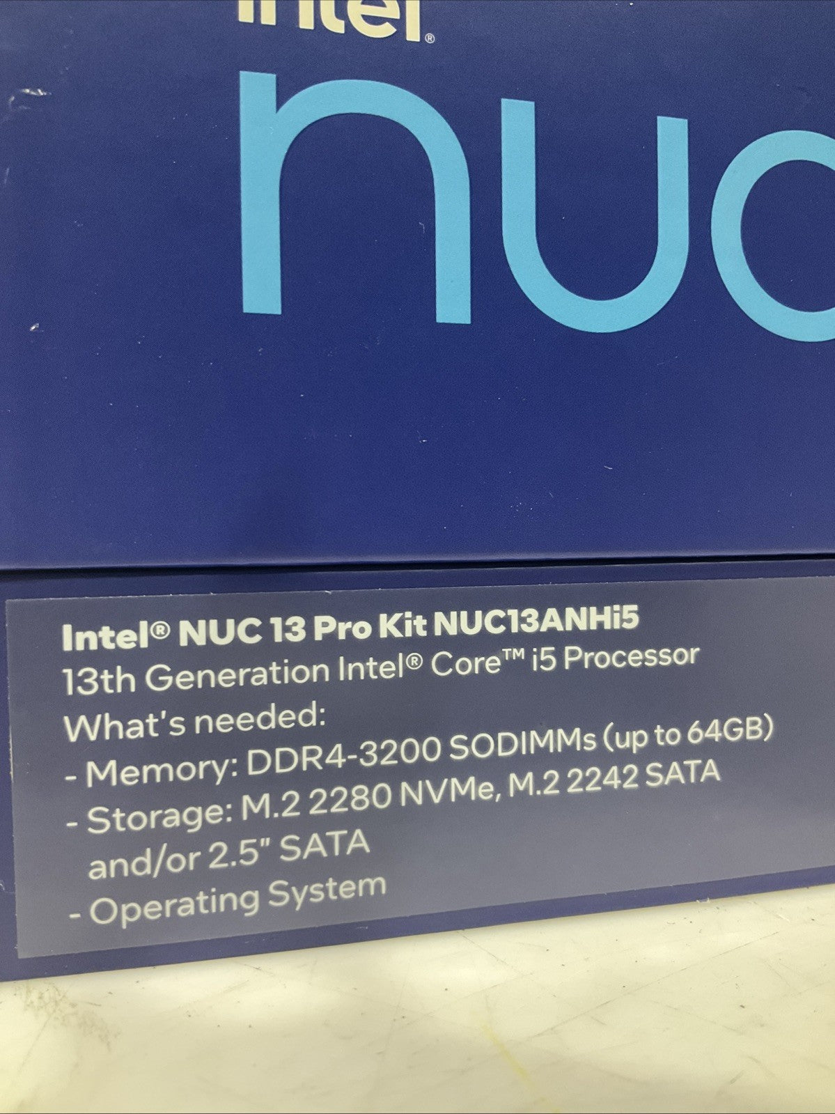 INTEL-NUC   NUC7I3BNK  PRO KIT AND MINI PC  CORE PROCESSOR  B9S