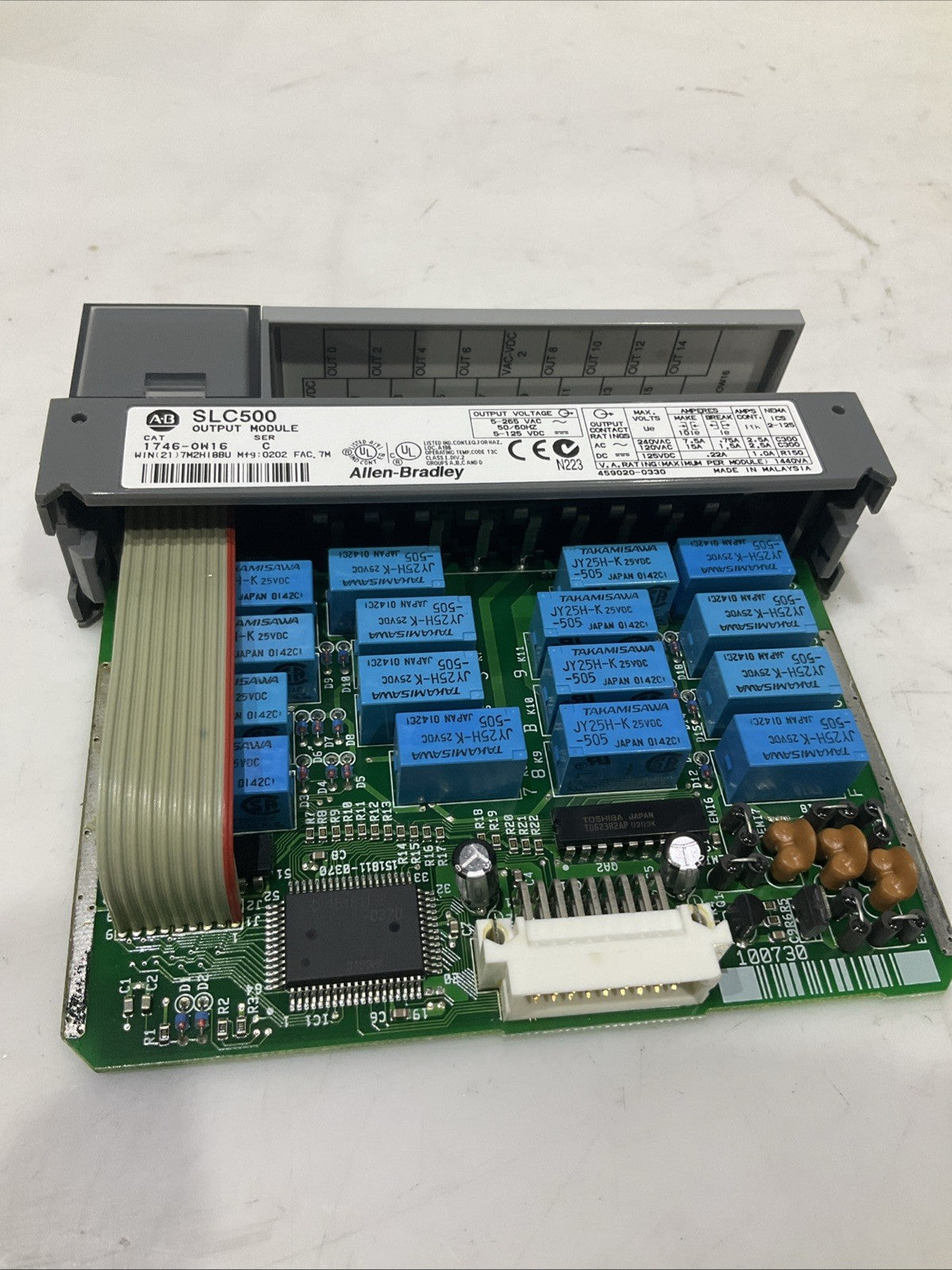 A-B -CAT   1746-OW16    SLC500  SER-C   I/0  OUTPUT MODULE  B9S