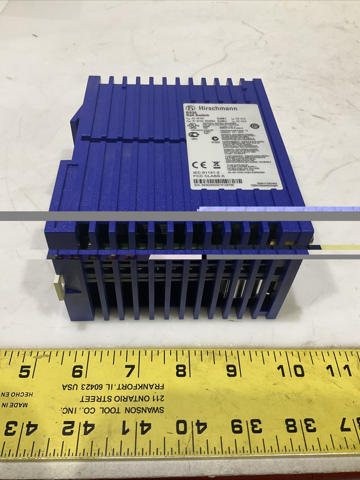HIRSCHMANN   RS20  RAIL SWITCH   B9S