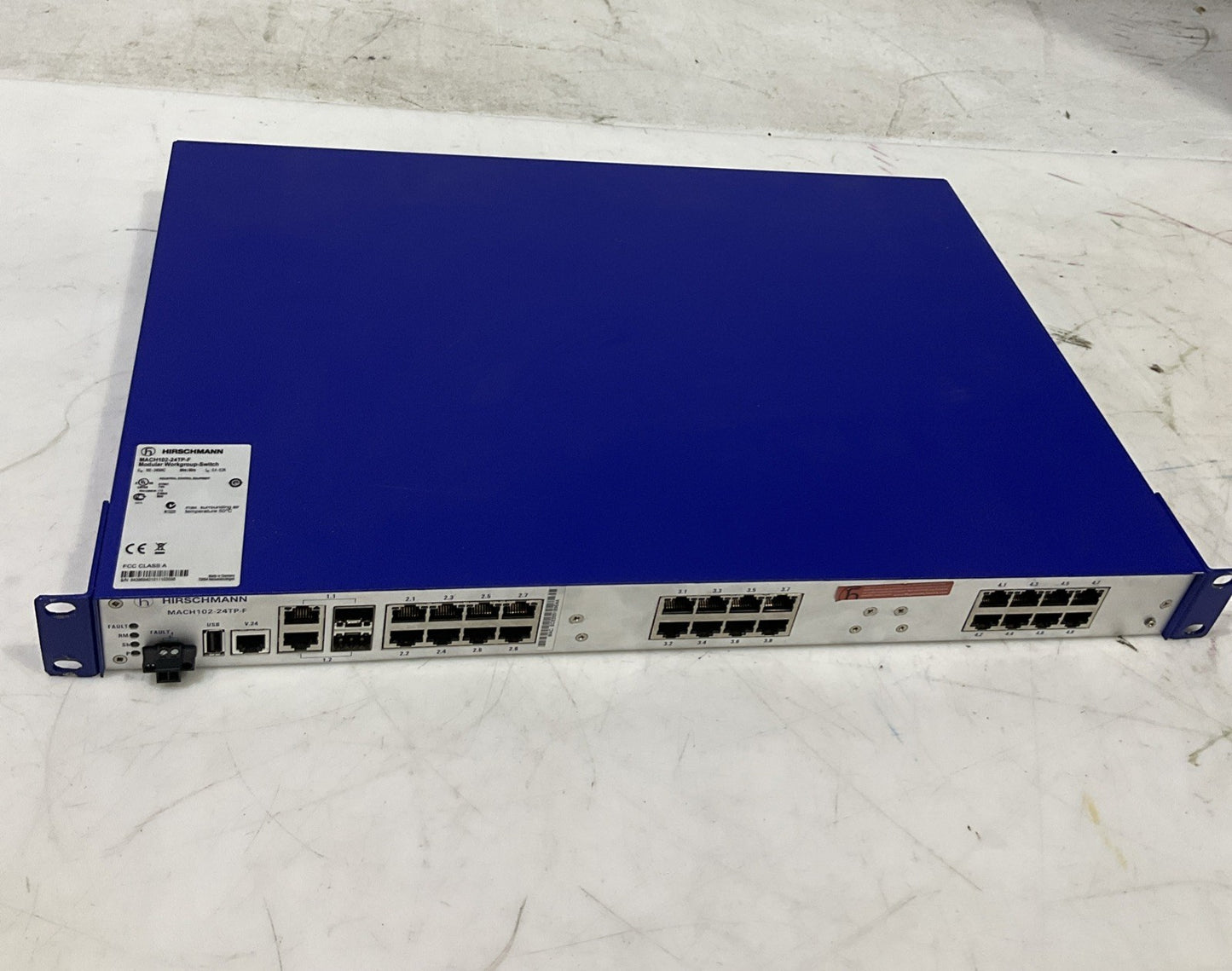 HIRSCHMANN  MACH102-24TP-F  WORKGROUP -SWITCH MODULE  50HZ/60HZ  B9S