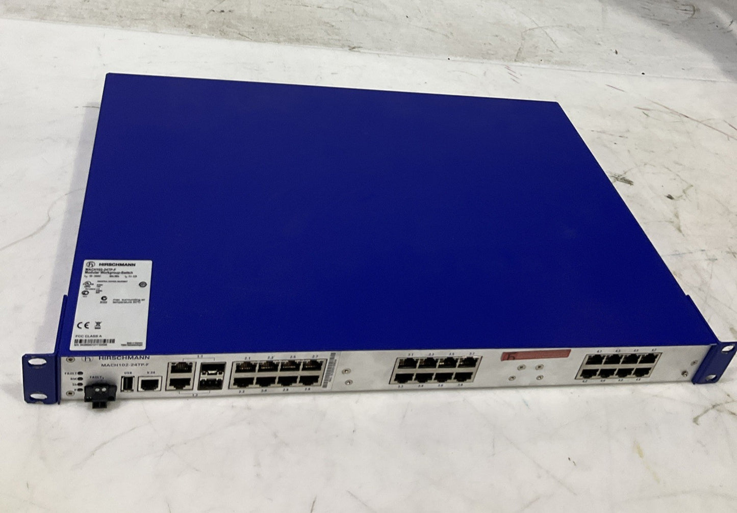 HIRSCHMANN  MACH102-24TP-F  WORKGROUP -SWITCH MODULE  50HZ/60HZ  B9S