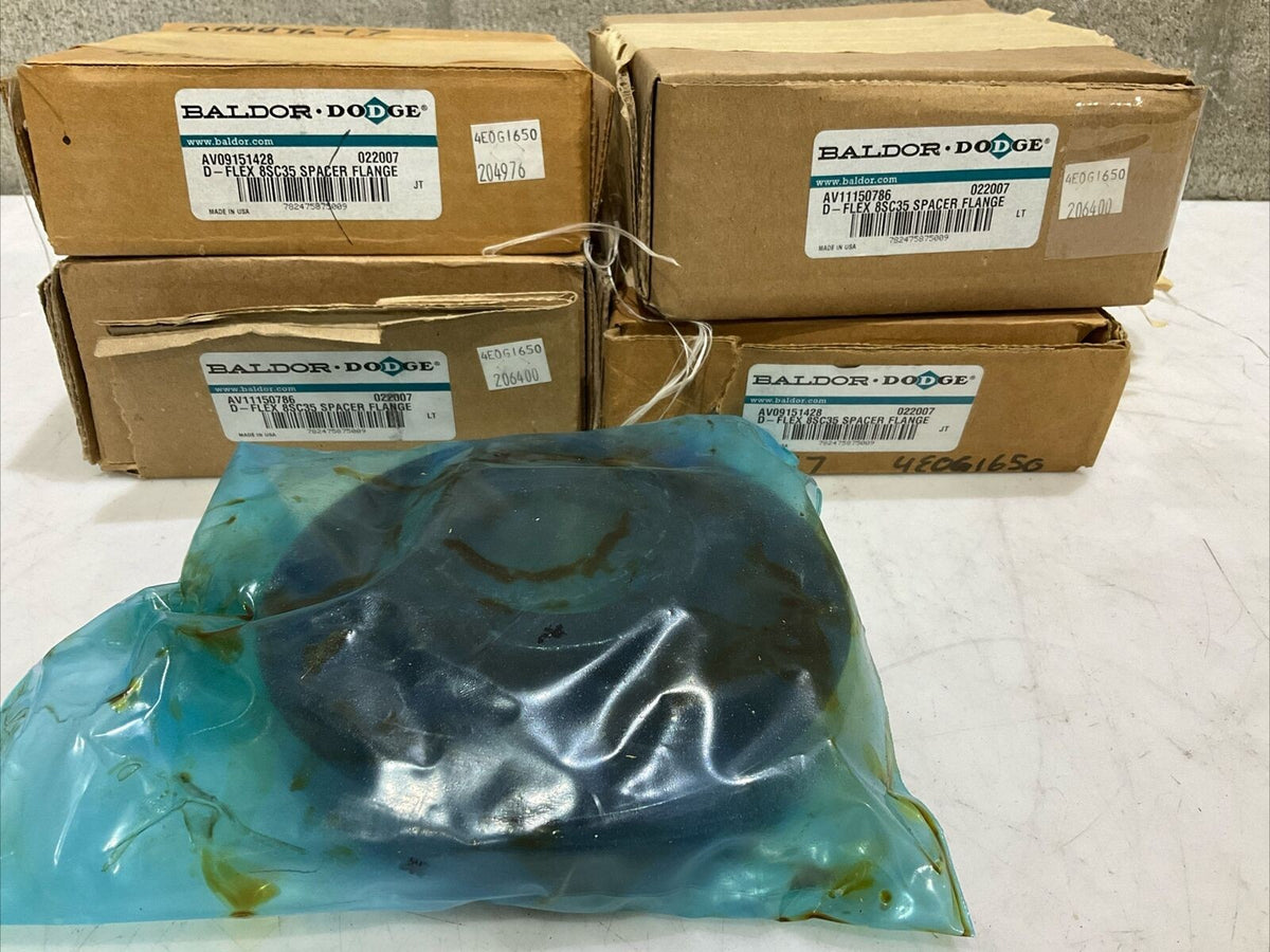 BALDOR DODGE 022007 8SC35 D-FLEX SPACER FLANGE COUPLING LOT OF 4