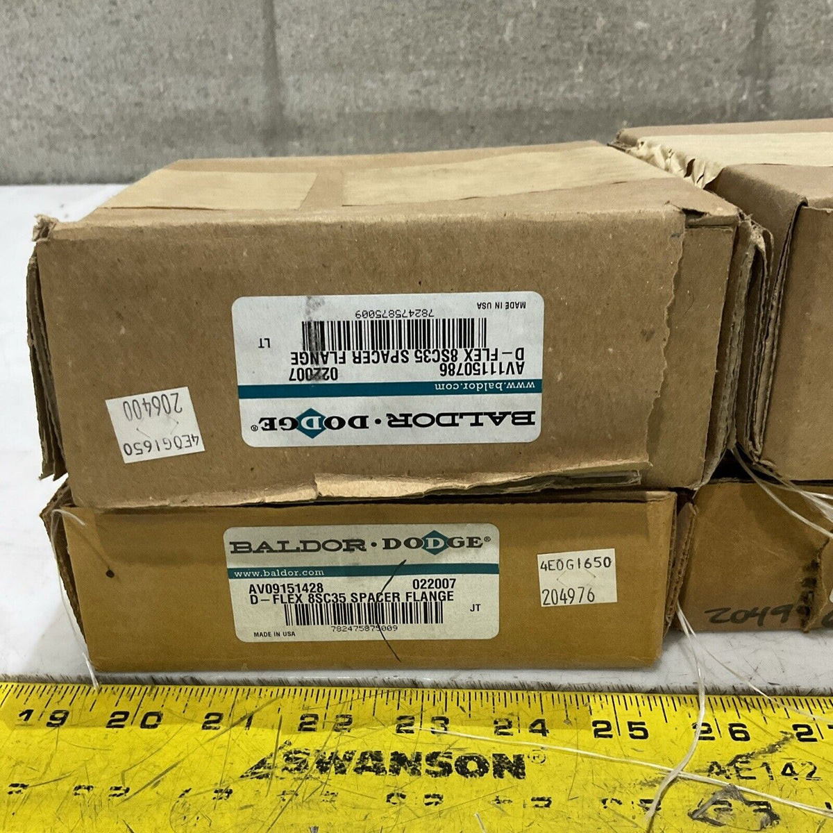 BALDOR DODGE 022007 8SC35 D-FLEX SPACER FLANGE COUPLING LOT OF 4