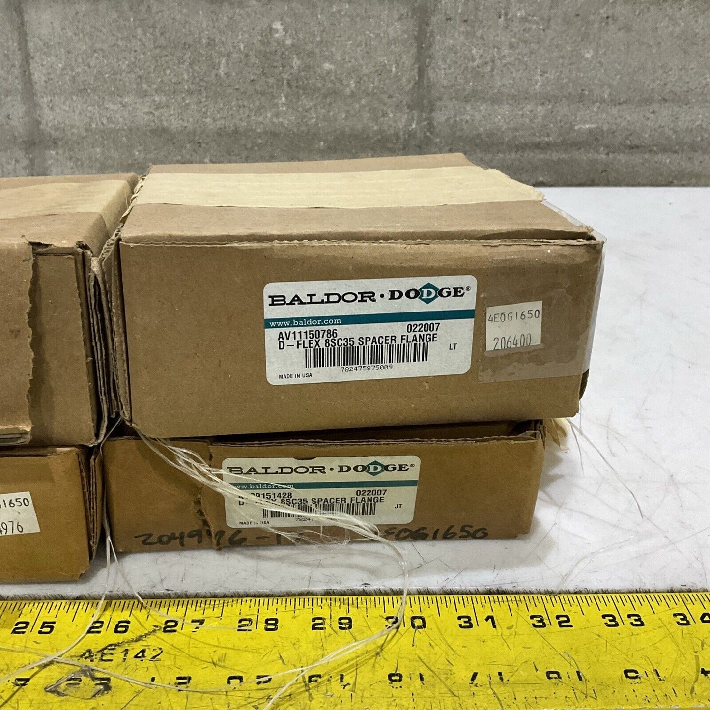 BALDOR DODGE 022007 8SC35 D-FLEX SPACER FLANGE COUPLING LOT OF 4