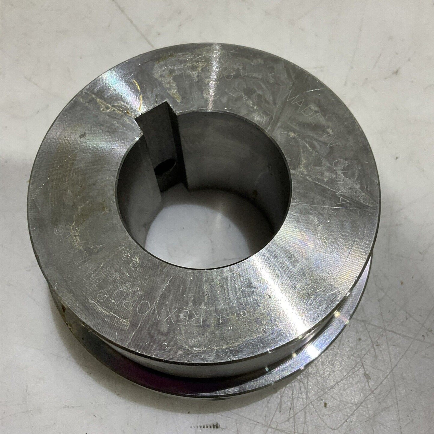 REXNORD OMEGA 7300360 10HSB HUB STOCK BORE STEEL 1-5/8” 3/8 X 3/16 LOT OF 5 G7T