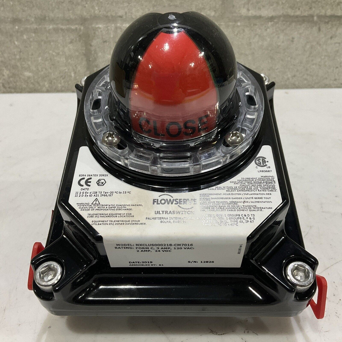 FLOWSERVE NXCLUS000218-CM7016 ULTRA LIMIT SWITCH 3A 120V : 2A 24V P7P