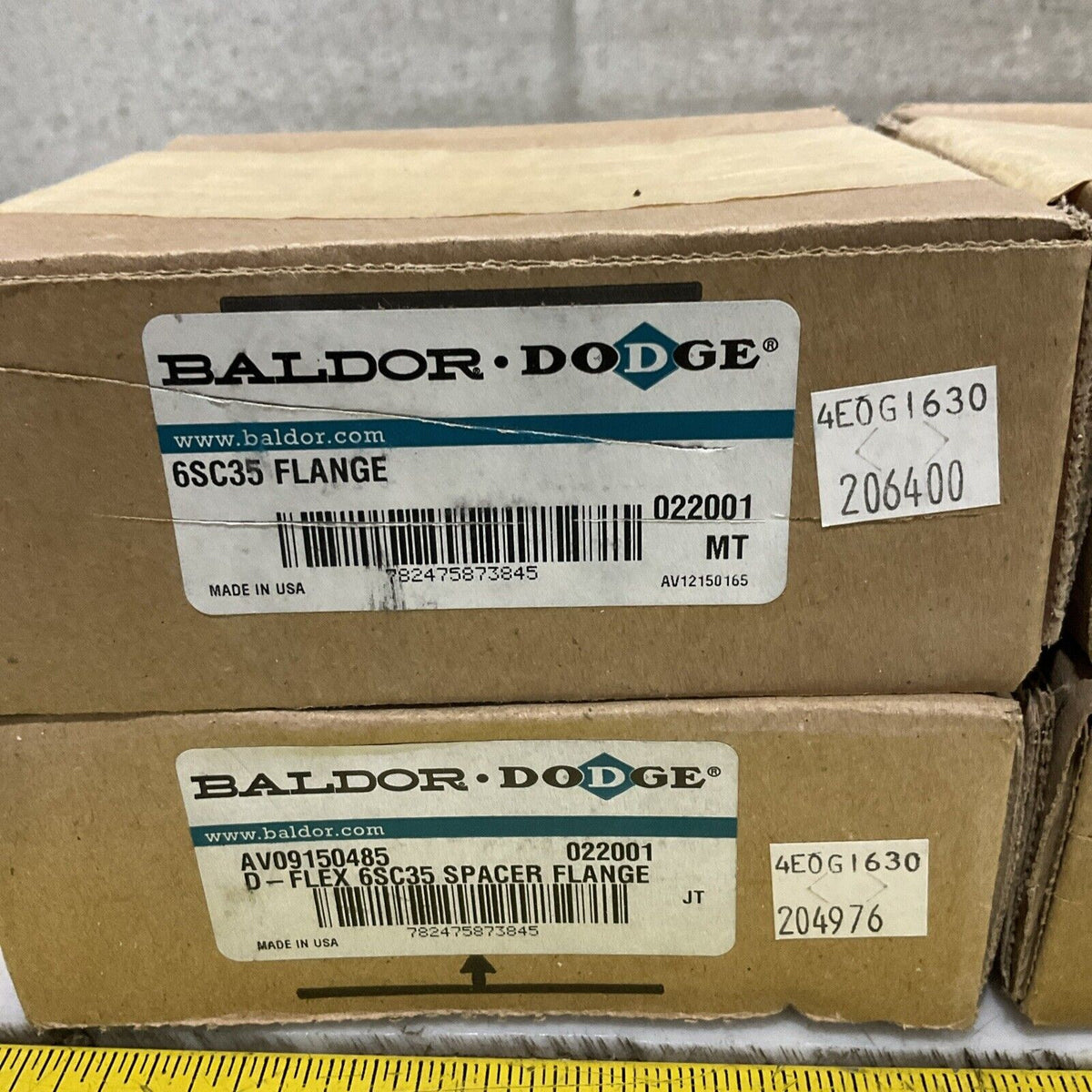 BALDOR DODGE 002001 6SC35 FLANGE LOT OF 4 U3S