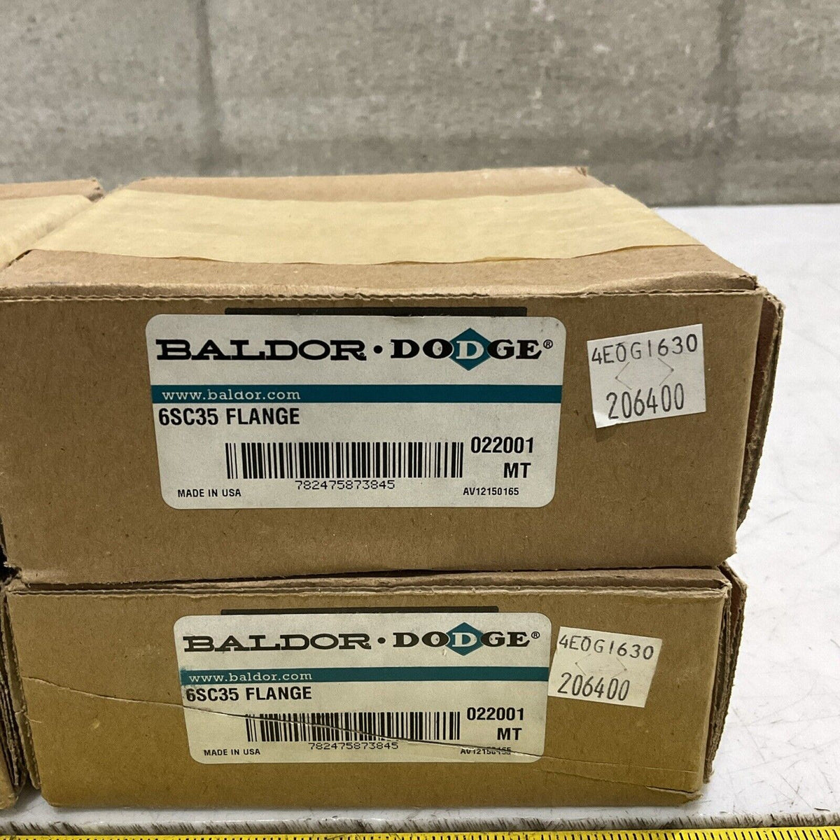 BALDOR DODGE 002001 6SC35 FLANGE LOT OF 4 U3S