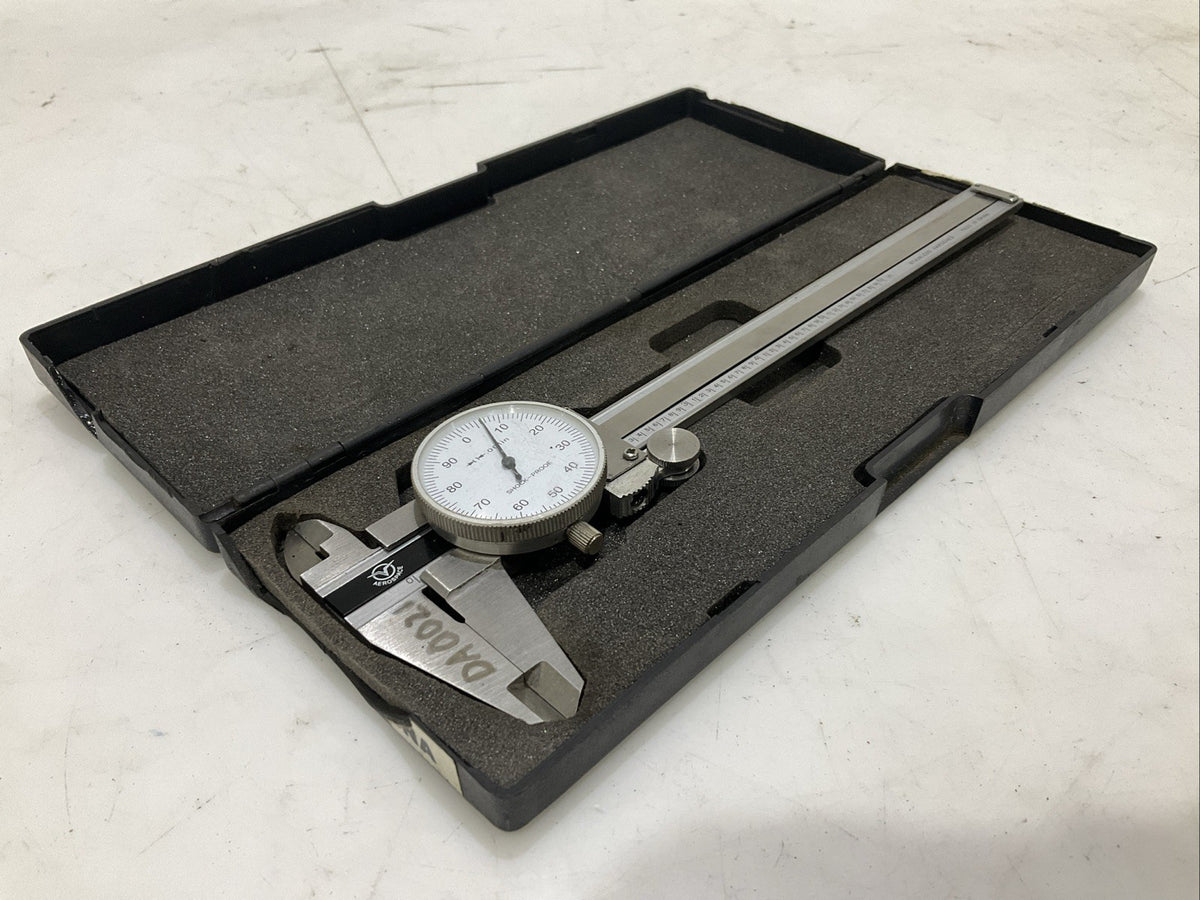 AEROSPACE SHOCKPROOF SLIDE DIAL CALIPER 6 -.001 MACHINIST PRECISION TOOL T2M
