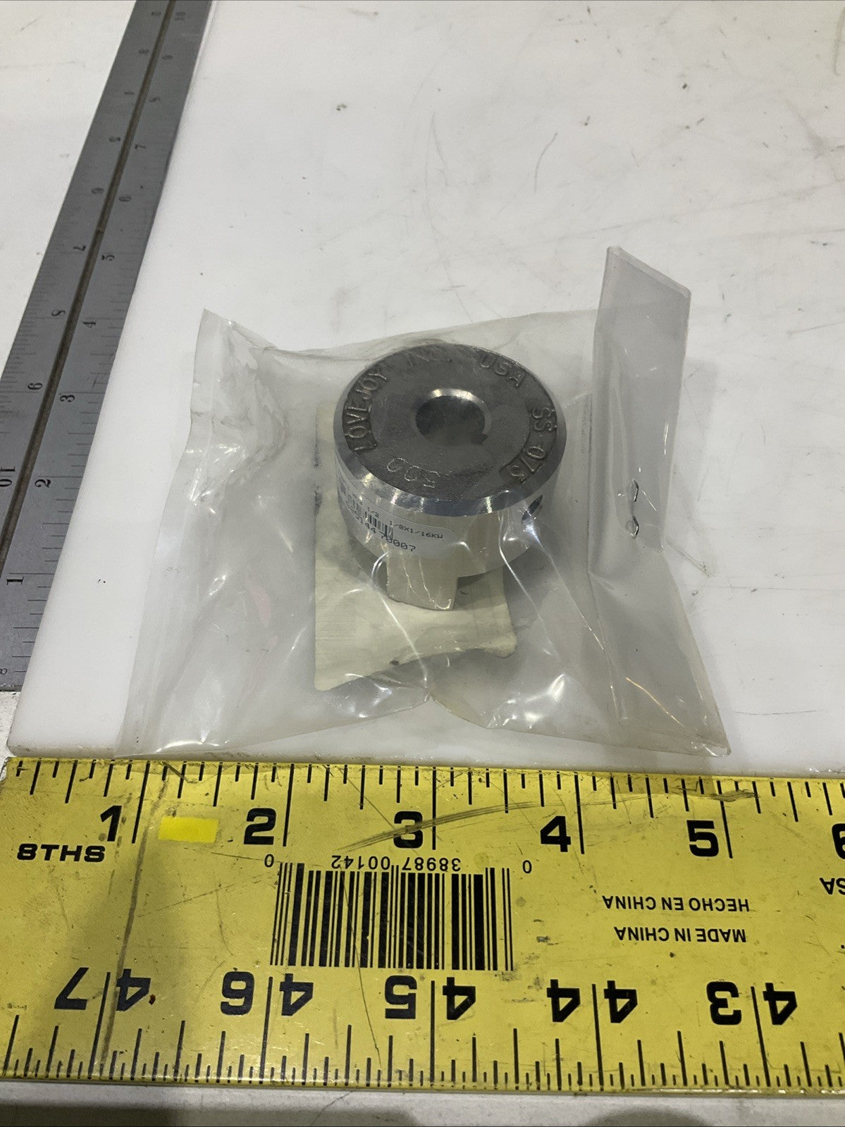 LOVEJOY   INC   SS-075  JAW COUPLING  HUB  1/2 IN   8X1-16KW  LOT OF 3