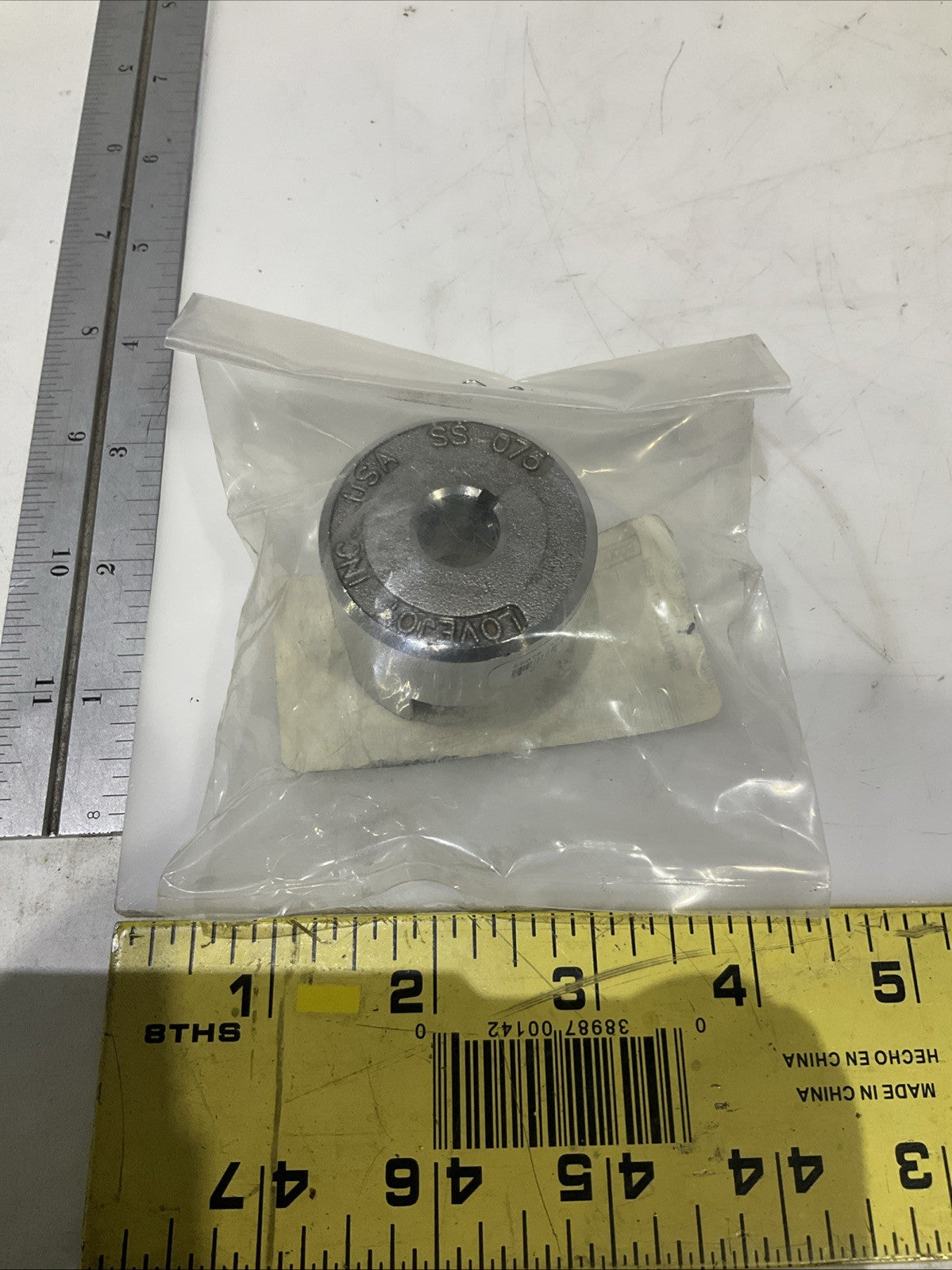 LOVEJOY   INC   SS-075  JAW COUPLING  HUB  1/2 IN   8X1-16KW  LOT OF 3