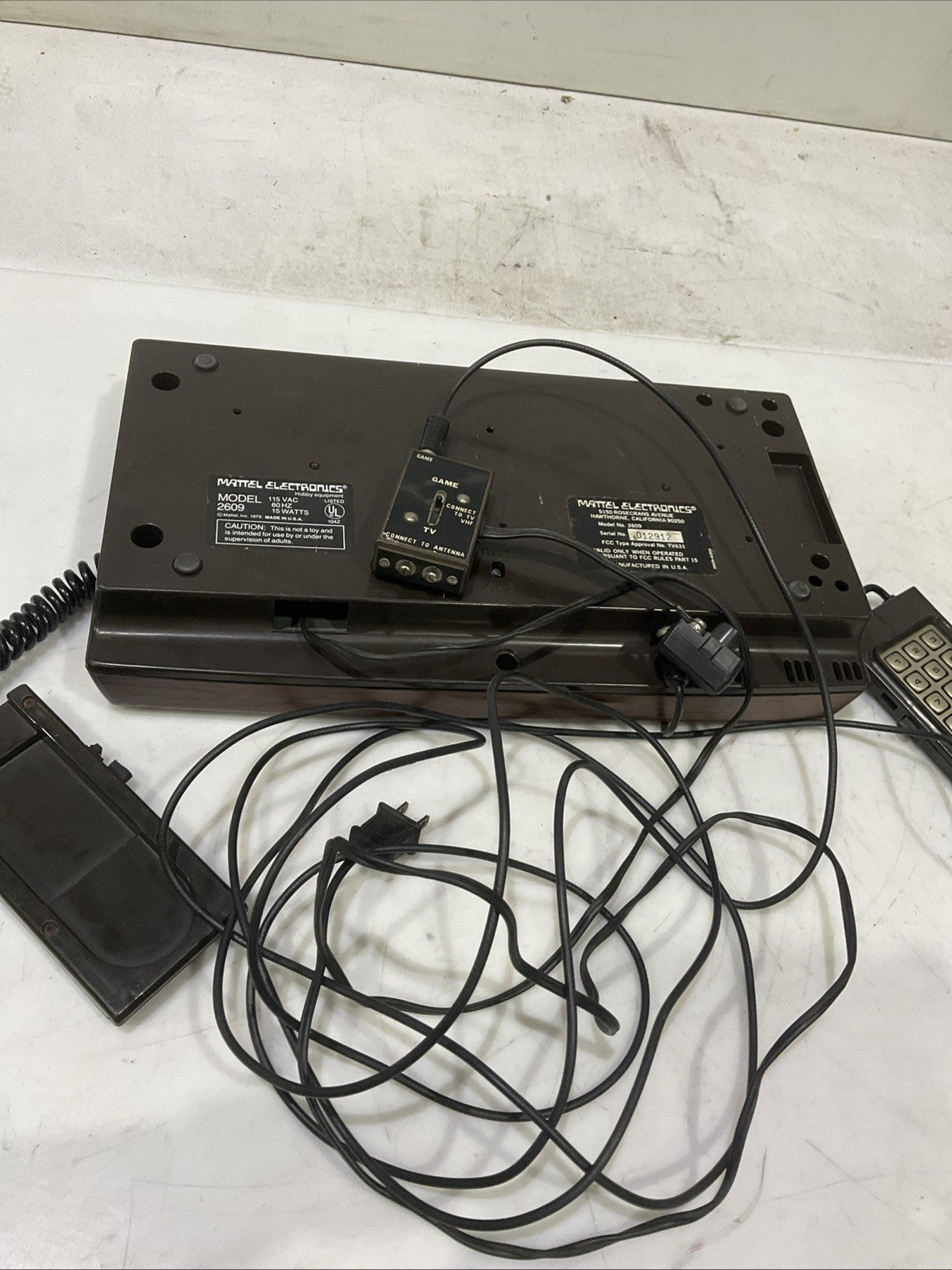 INTELLIVISION   2609  MATTEL  ELECTRONIC GAME  VIDEO  CONSOLA  WITH 12  GAMES