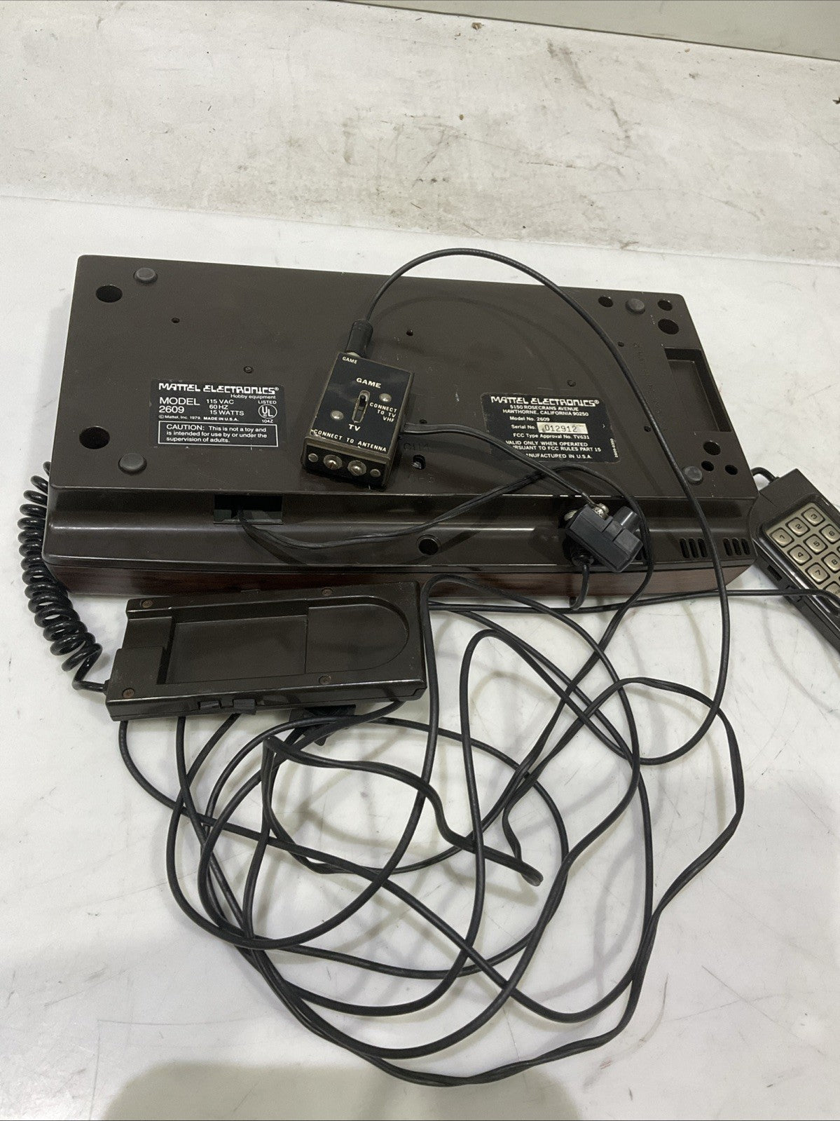 INTELLIVISION   2609  MATTEL  ELECTRONIC GAME  VIDEO  CONSOLA  WITH 12  GAMES