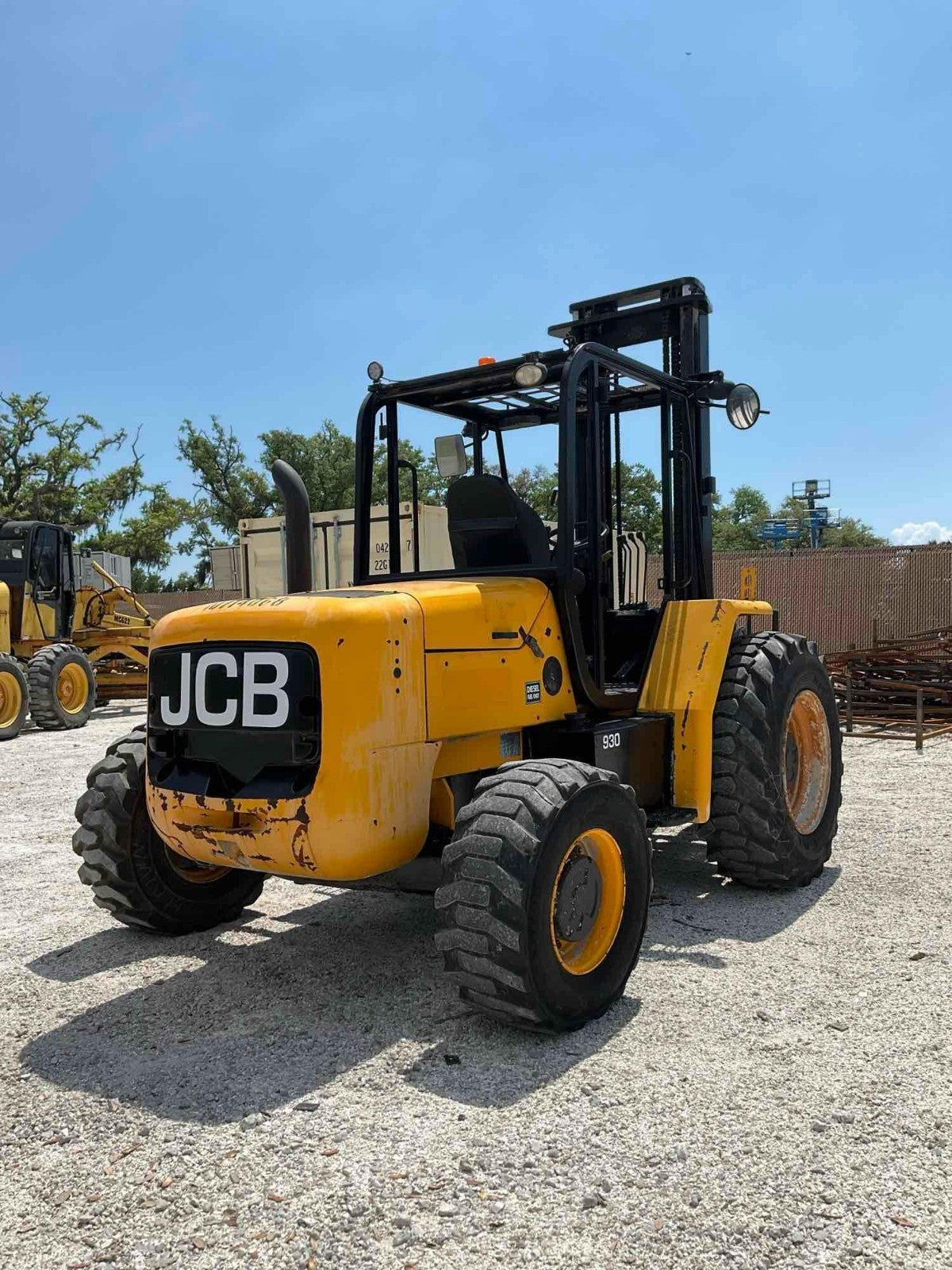2018' JCB 930, 6,000# Rough Terrain Forklift, Diesel, 3 Stage Mast