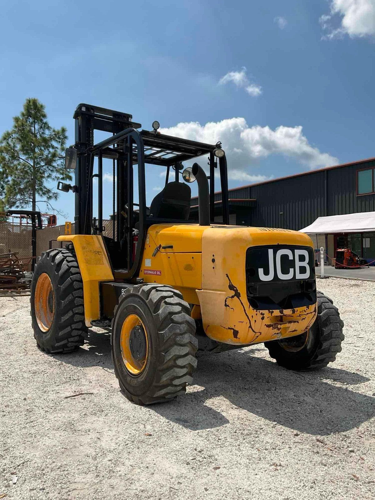 2018' JCB 930, 6,000# Rough Terrain Forklift, Diesel, 3 Stage Mast