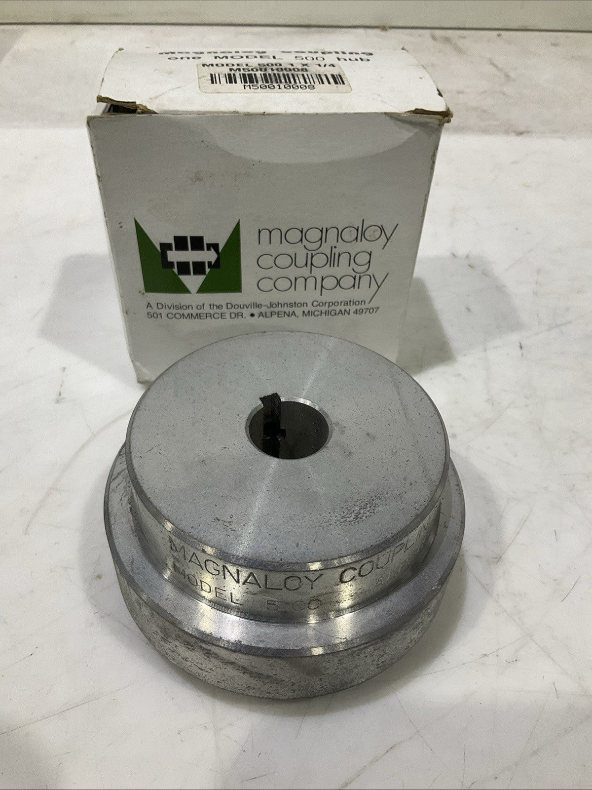 MAGNALOY COUPLING CO. M50010008 JAW COUPLING HUB MODEL 500 1 X 1/4 RM6