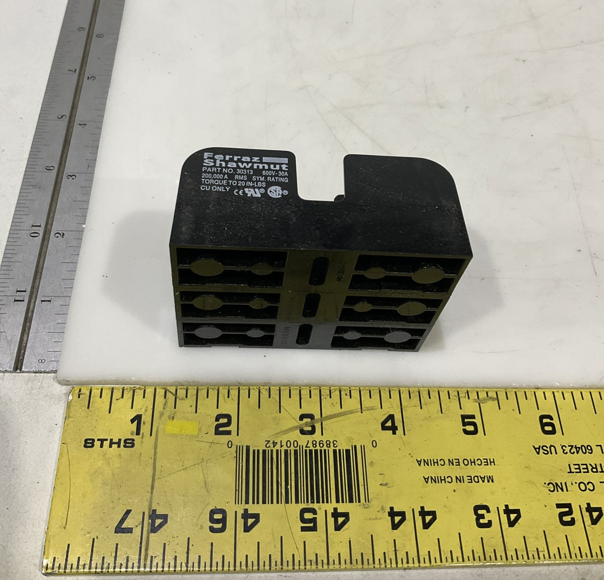 MERSEN FERRAZ SHAWMUT 30313 FUSE BLOCK 600V 30A LOT OF 5  373