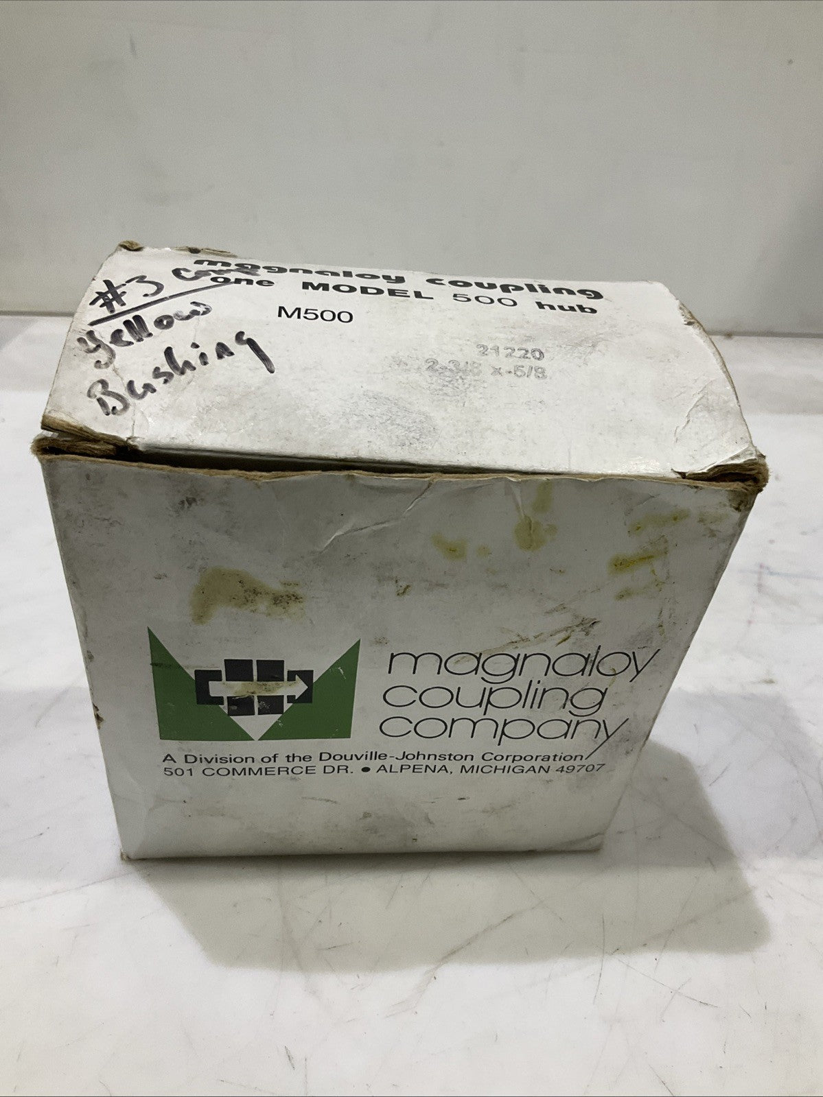 MAGNALOY COUPLING CO. M50010008 JAW COUPLING HUB MODEL 500 1 X 1/4 RM6