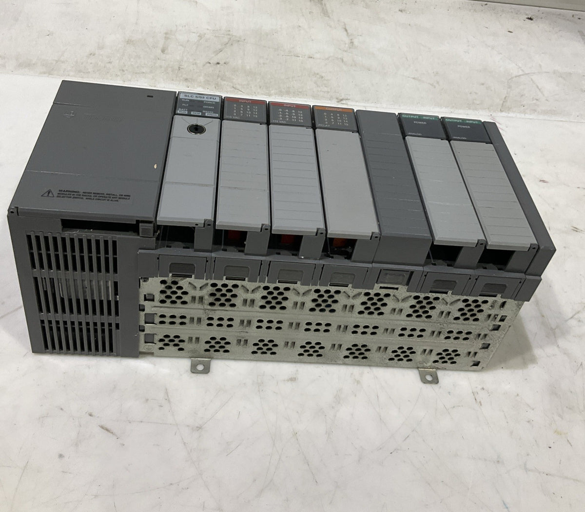 ALLEN-BRADLEY  1746-A7  SLC7 SLOTS CHASSIS  SLC5/03 CPU  IN /OUTPUT MODEDULE B9S