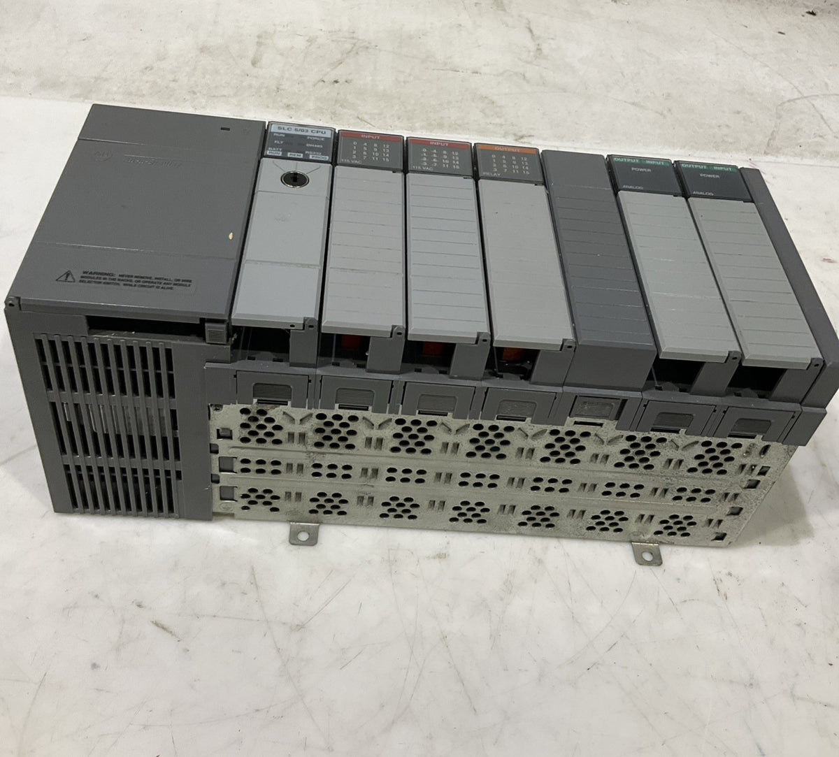 ALLEN-BRADLEY  1746-A7  SLC7 SLOTS CHASSIS  SLC5/03 CPU  IN /OUTPUT MODEDULE B9S