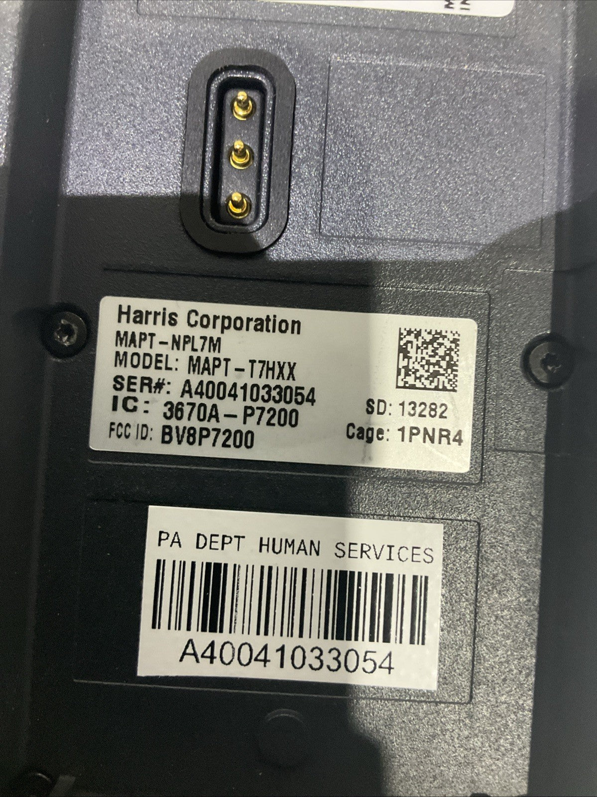HARRIS MAPT-T7HXX P7200 BV8P7200/800MHZ   TWO WAY PORTABLE RADIO LOT OF 10  B9S