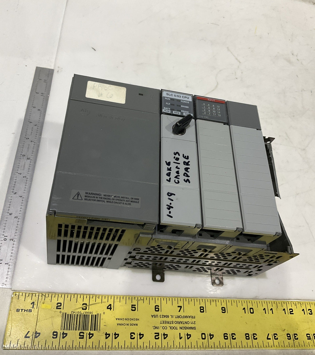 ALLEN-BRADLEY 1746-P2 SLC-500 SLC-5/03 POWER  SUPPLY  SERIES-C  B9S