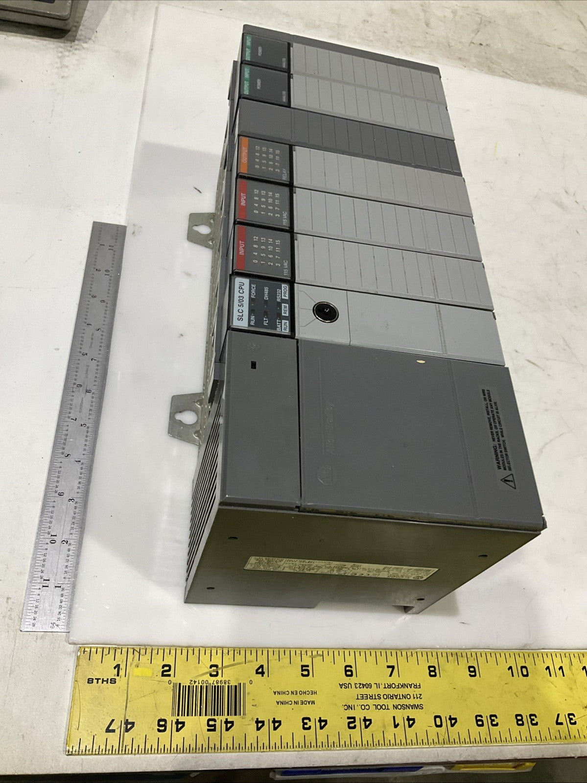 ALLEN-BRADLEY  1746-A7  SLC7 SLOTS CHASSIS  SLC5/03 CPU  IN /OUTPUT MODEDULE B9S