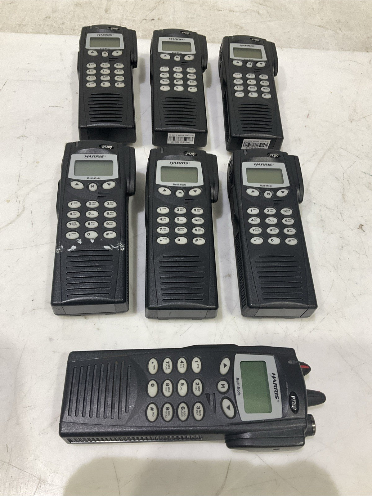 HARRIS MAPT-T7HXX P7200  BV8P7200/800MHZ  TWO WAY PORTABLE RADIO  LOT OF 7   B9S