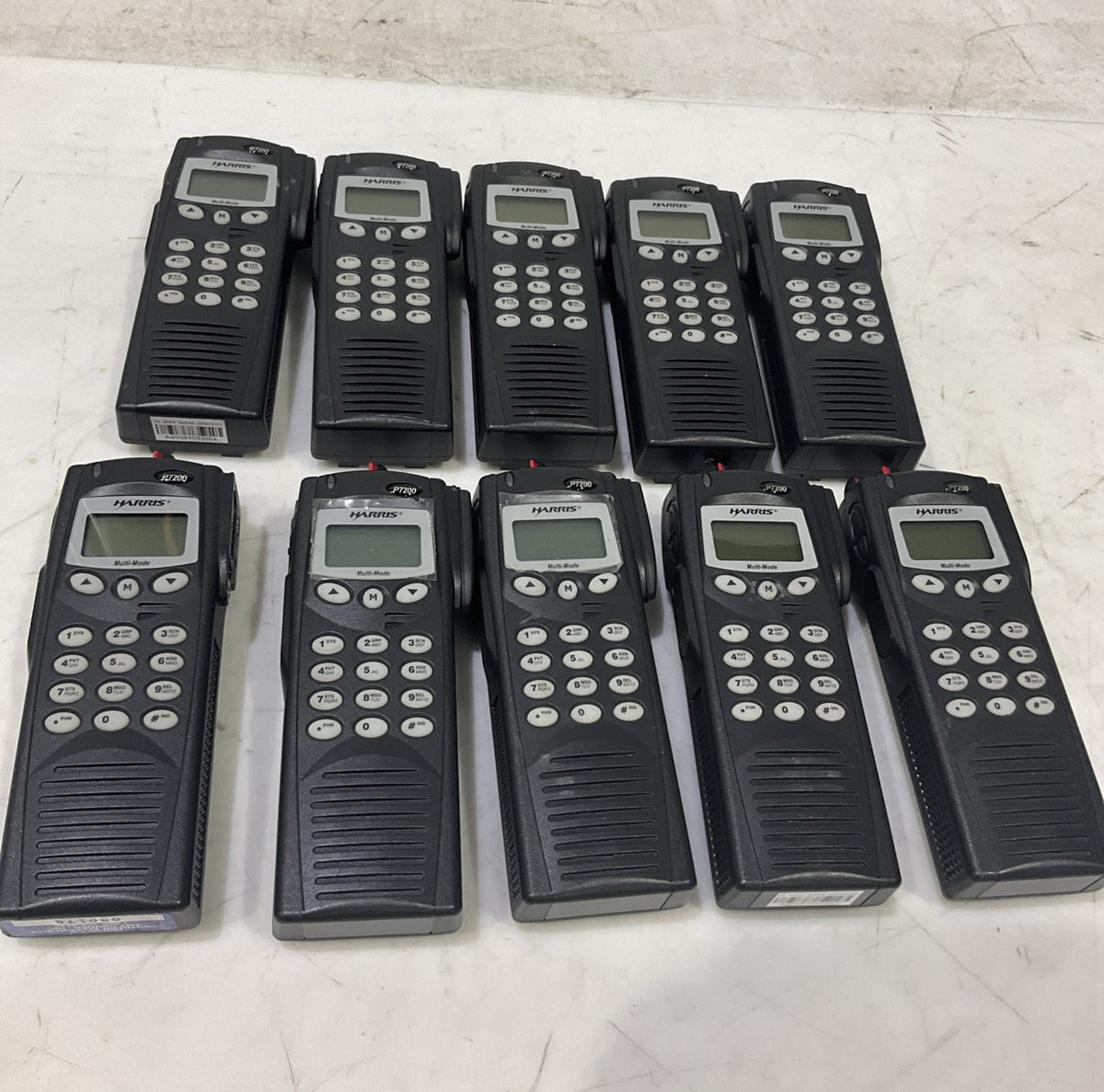 HARRIS MAPT-T7HXX P7200 BV8P7200/800MHZ   TWO WAY PORTABLE RADIO LOT OF 10  B9S