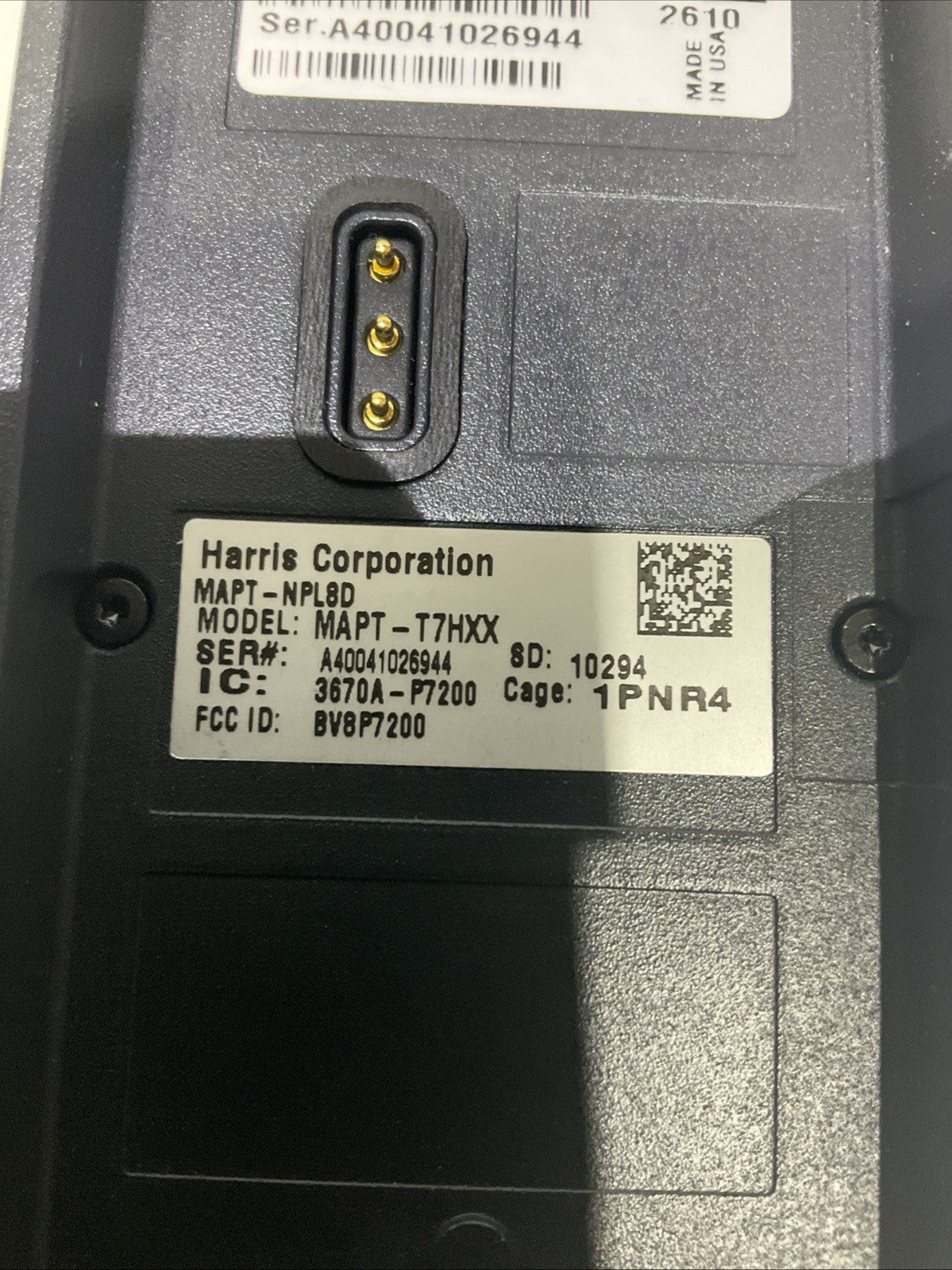 HARRIS MAPT-T7HXX P7200  BV8P7200/800MHZ  TWO WAY PORTABLE RADIO  LOT OF 7   B9S