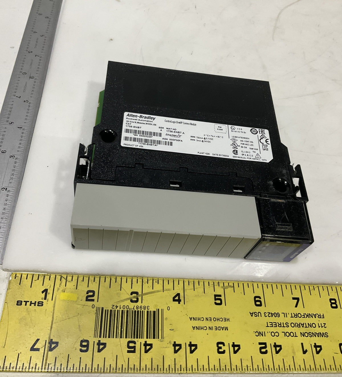 ALLEN-BRALLEY   1756-ENBT   CONTROL LOGIX ENETLP COMMOS  MODULE B9S